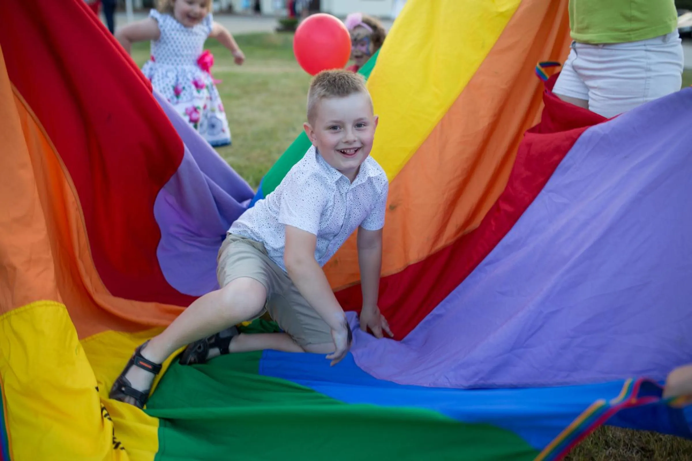 children in Gościniec Pod Lasem