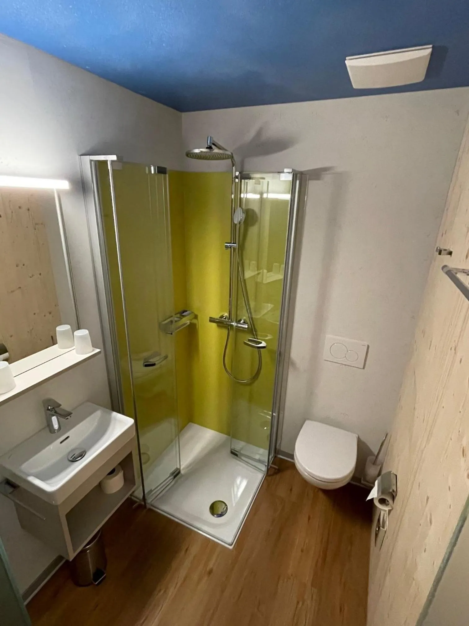 Shower in Boutique und Bier Hotel des alpes