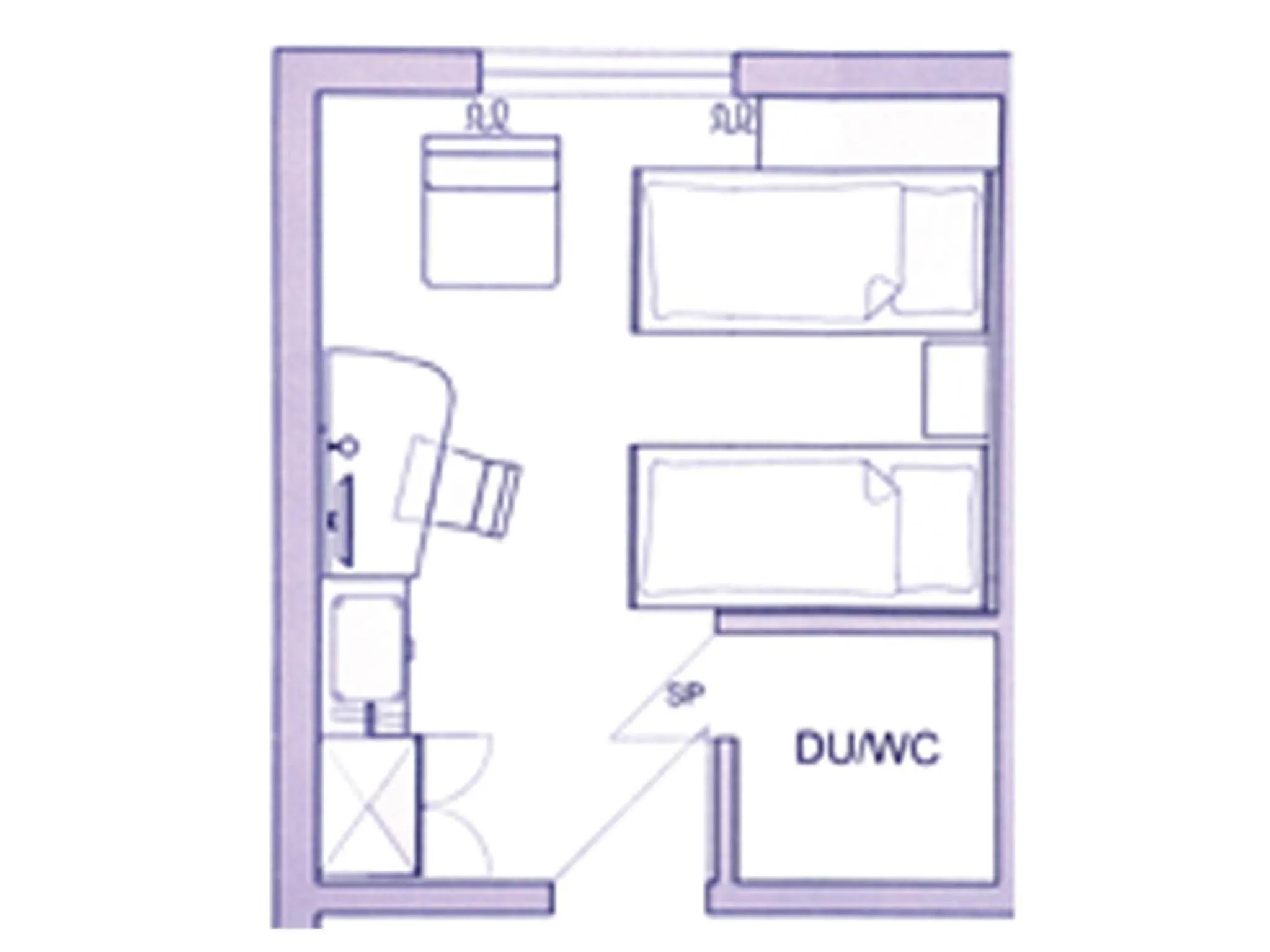 Floor plan in Boutique und Bier Hotel des alpes