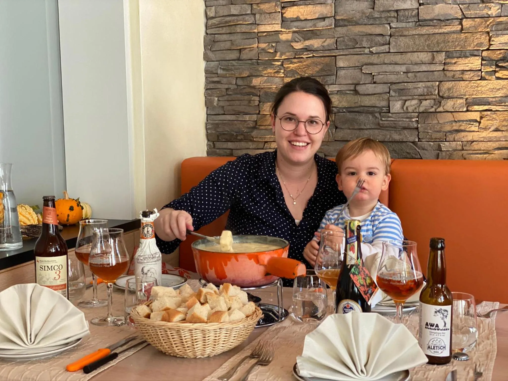 Food close-up in Boutique und Bier Hotel des alpes