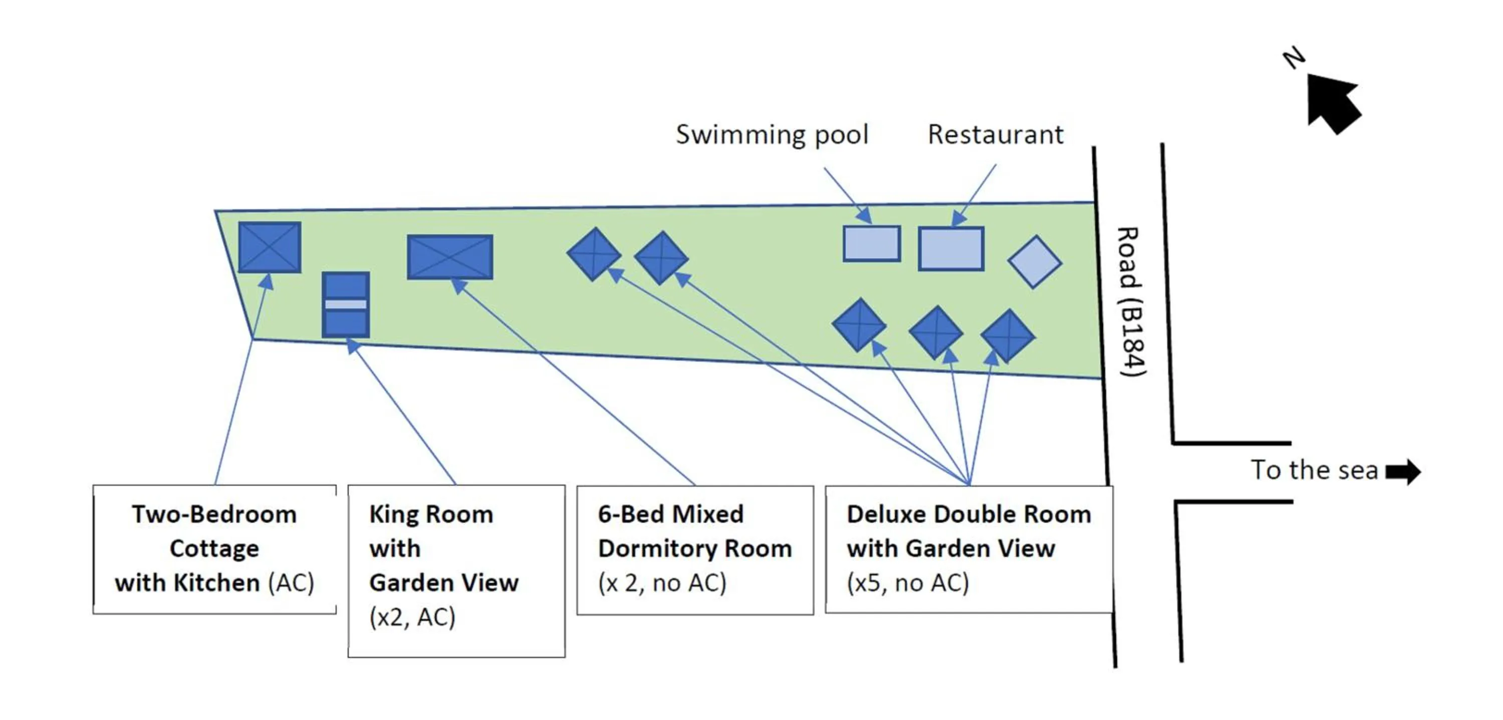 Floor plan in Aki Villa