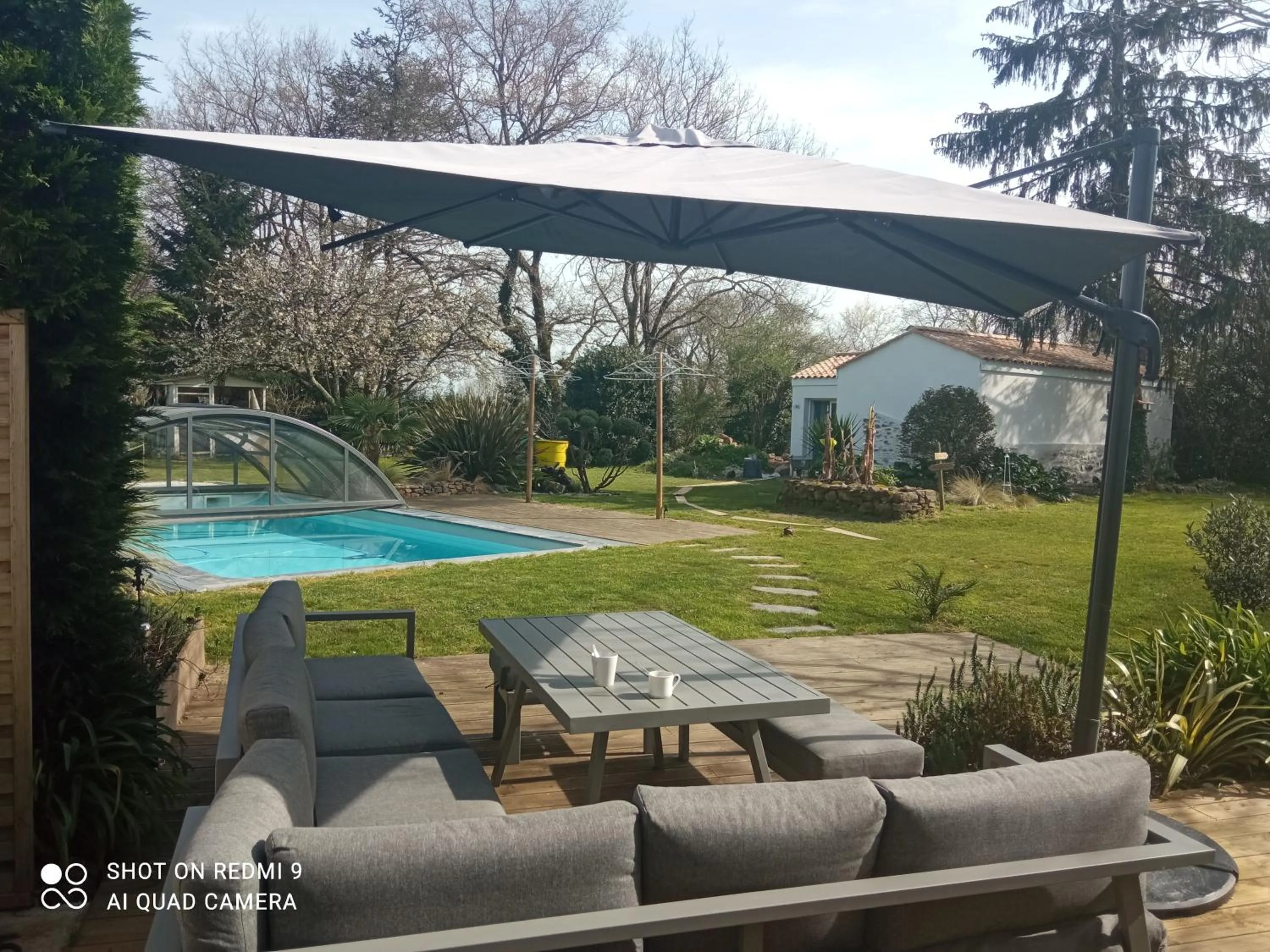 Pool view in Mas des Vignes Piscine chauffée