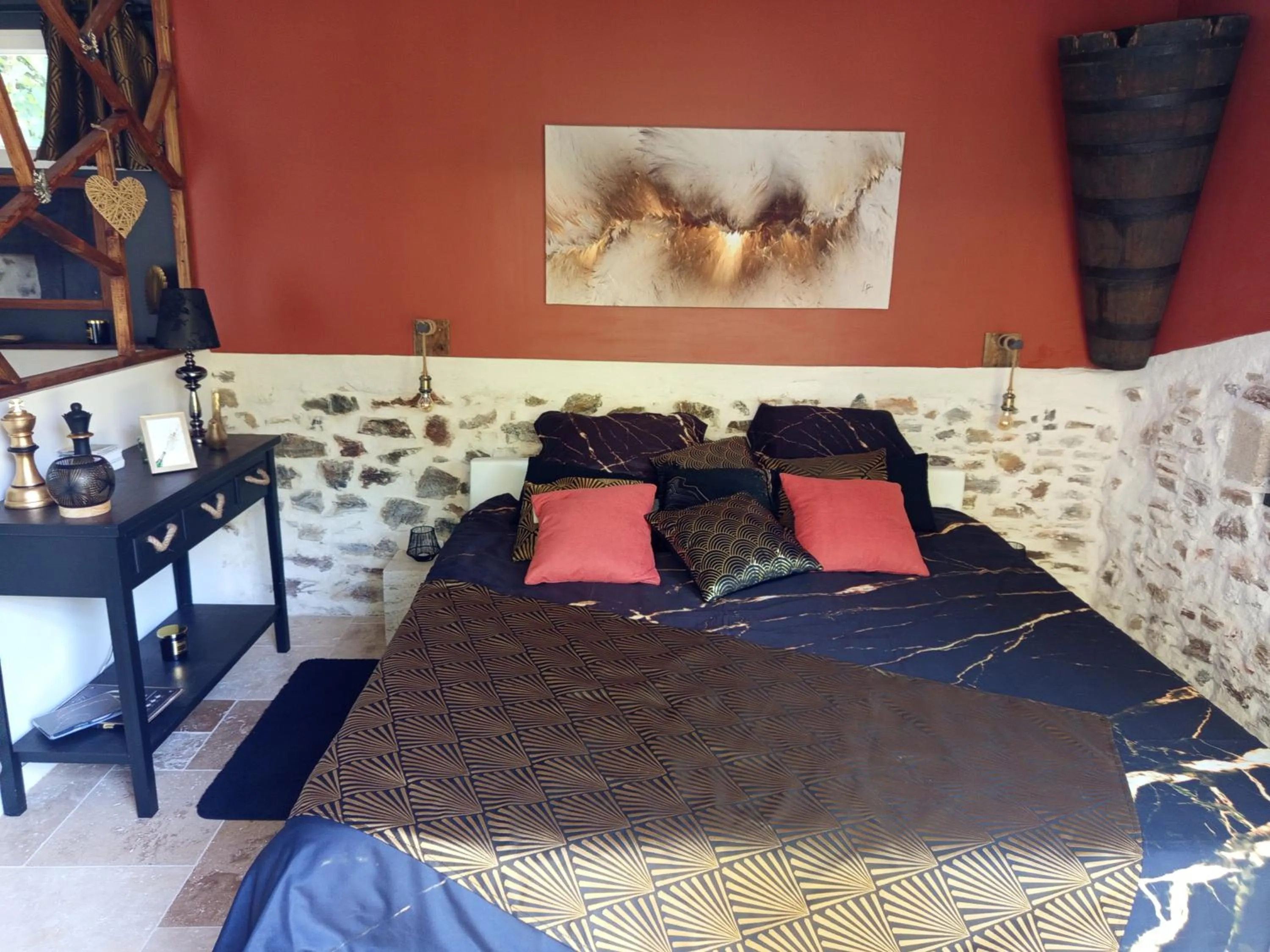 Bed in Mas des Vignes Piscine chauffée