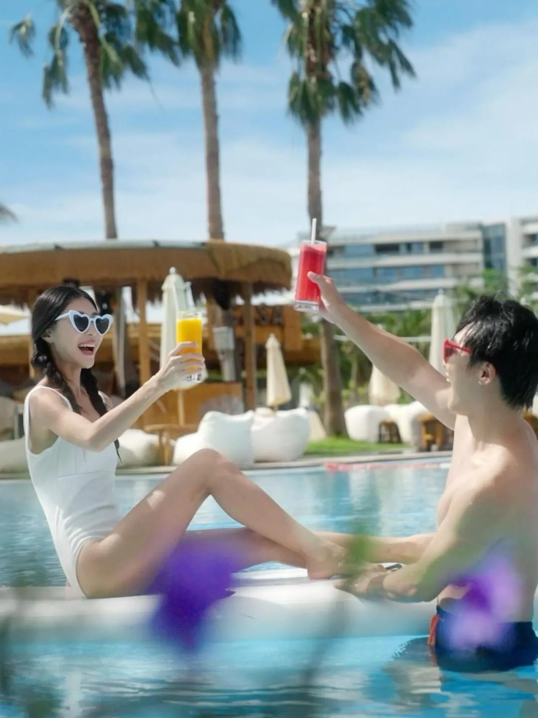 Swimming pool in JW Marriott Hotel Sanya Dadonghai Bay