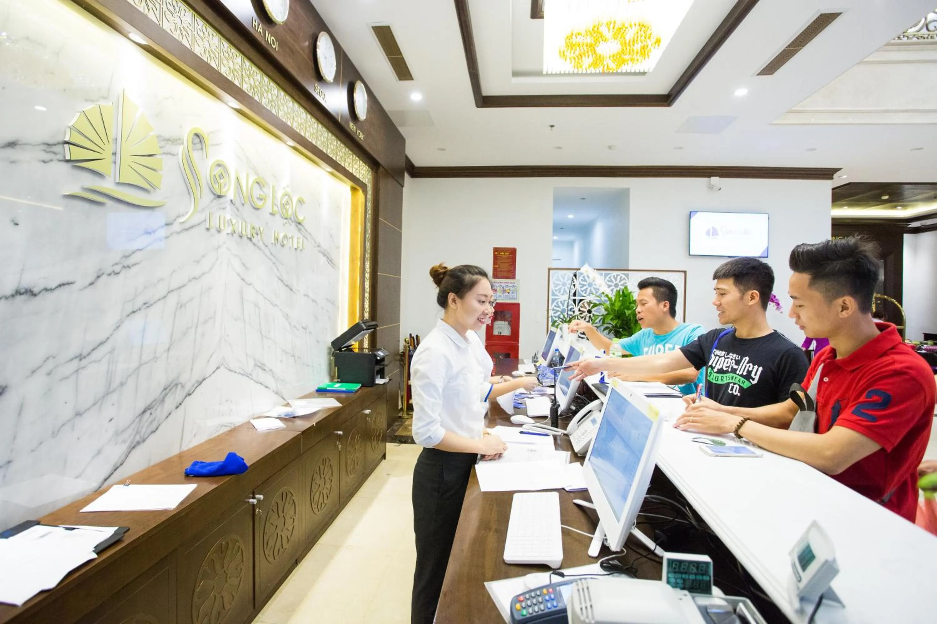 Staff in Song Loc Luxury Hotel