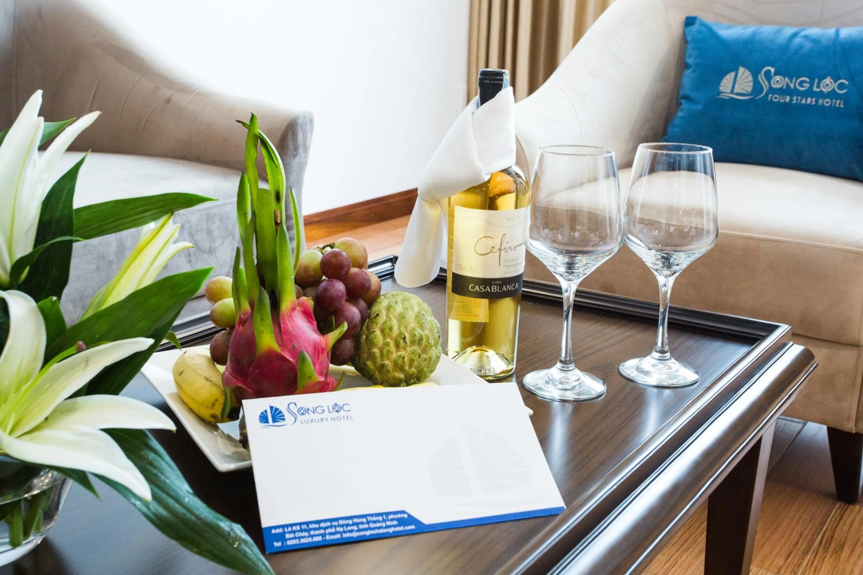 Food close-up in Song Loc Luxury Hotel