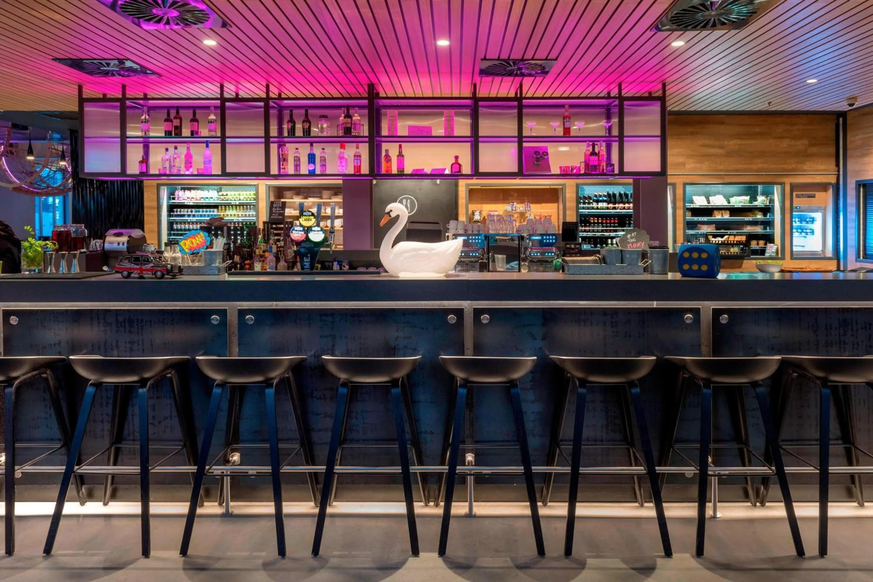Lobby or reception in Moxy London Stratford