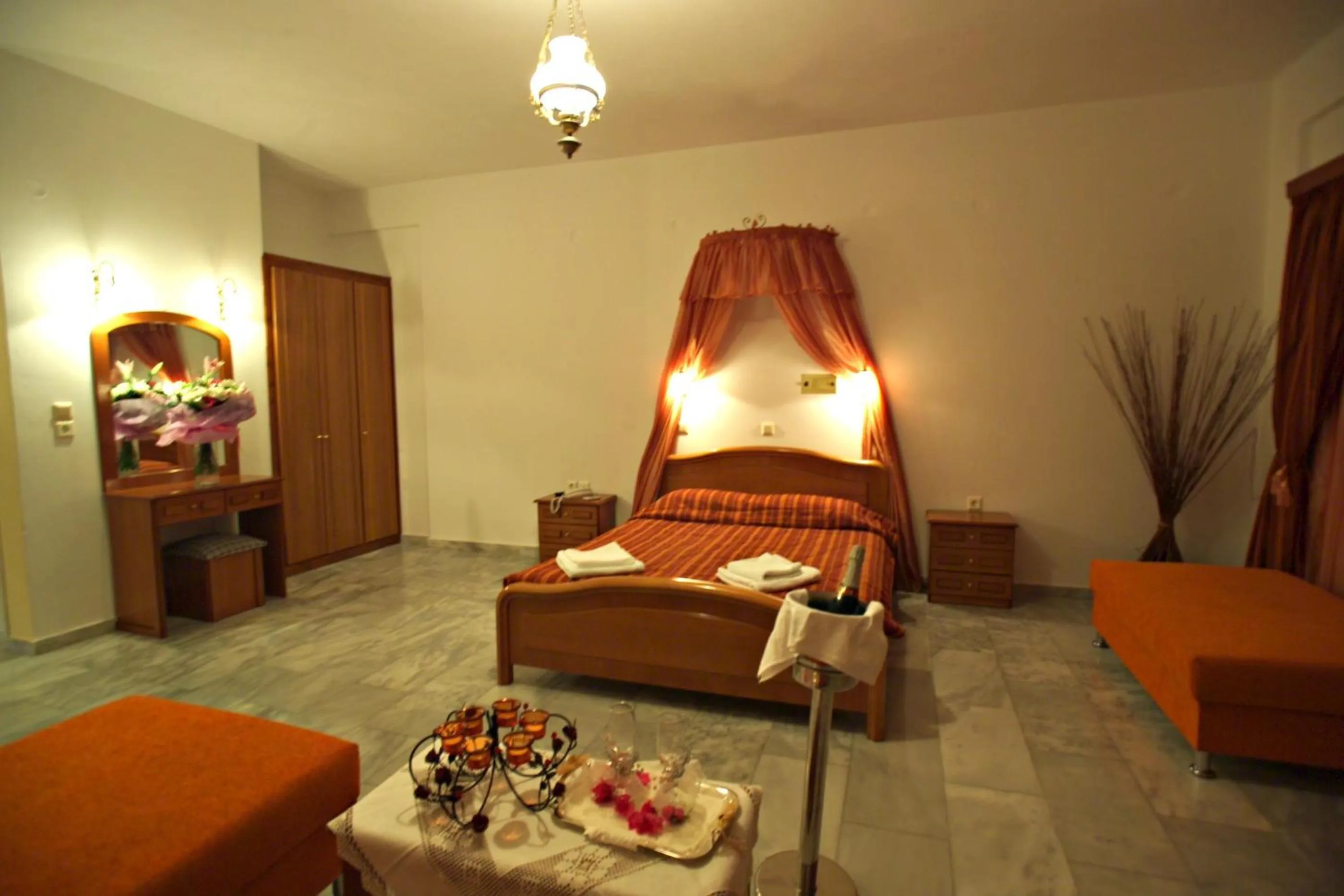 Bed in Aegean View Hotel