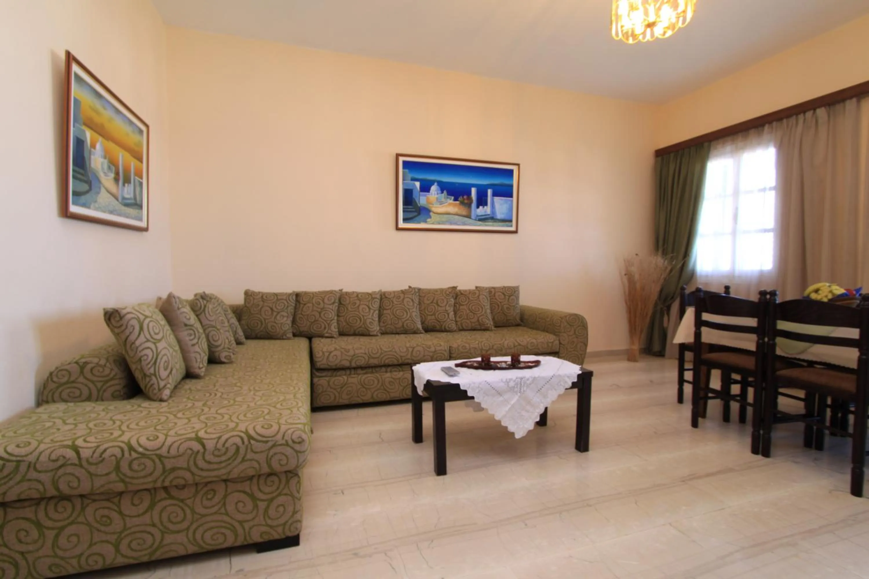 Seating area in Aegean View Hotel