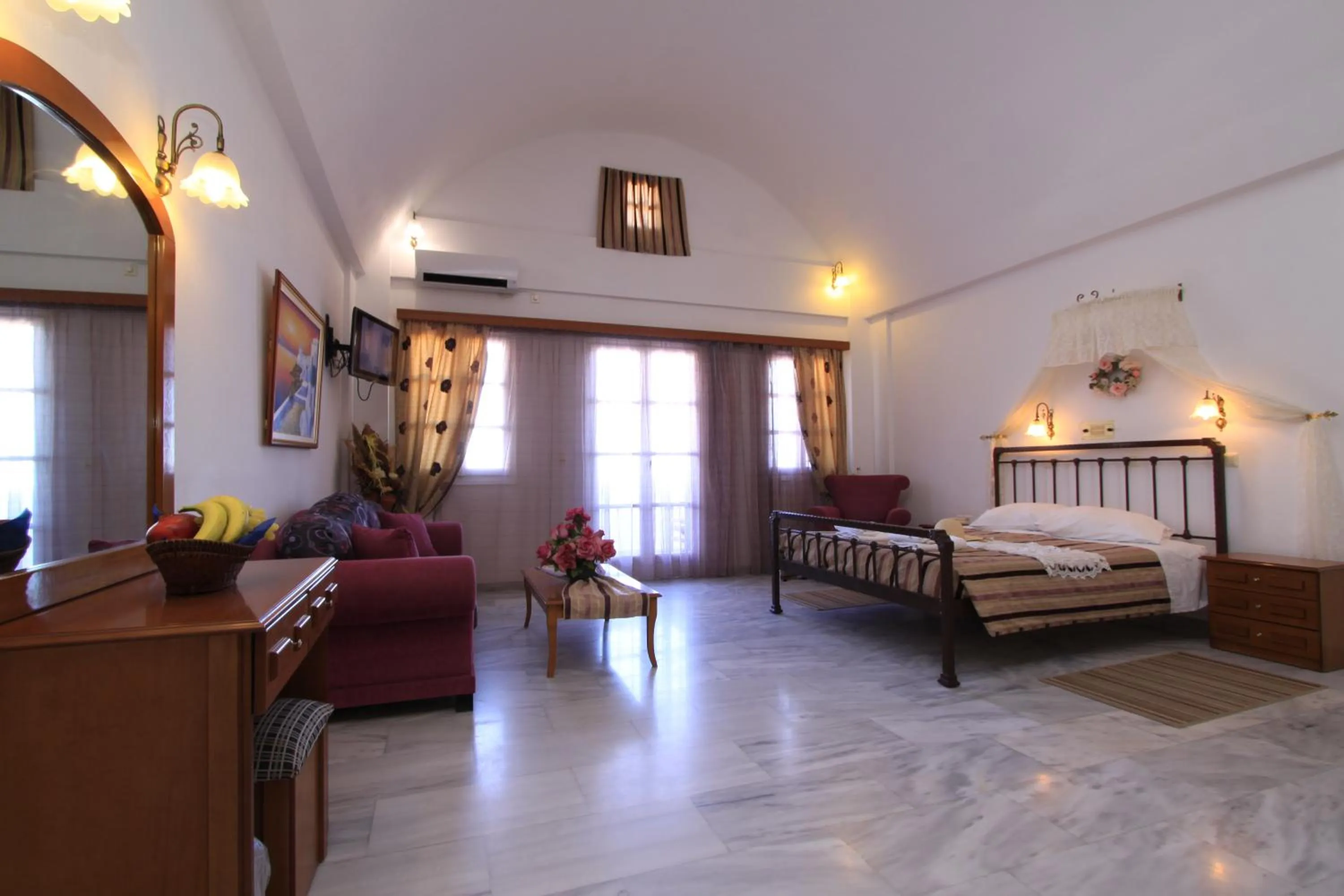 Bed in Aegean View Hotel