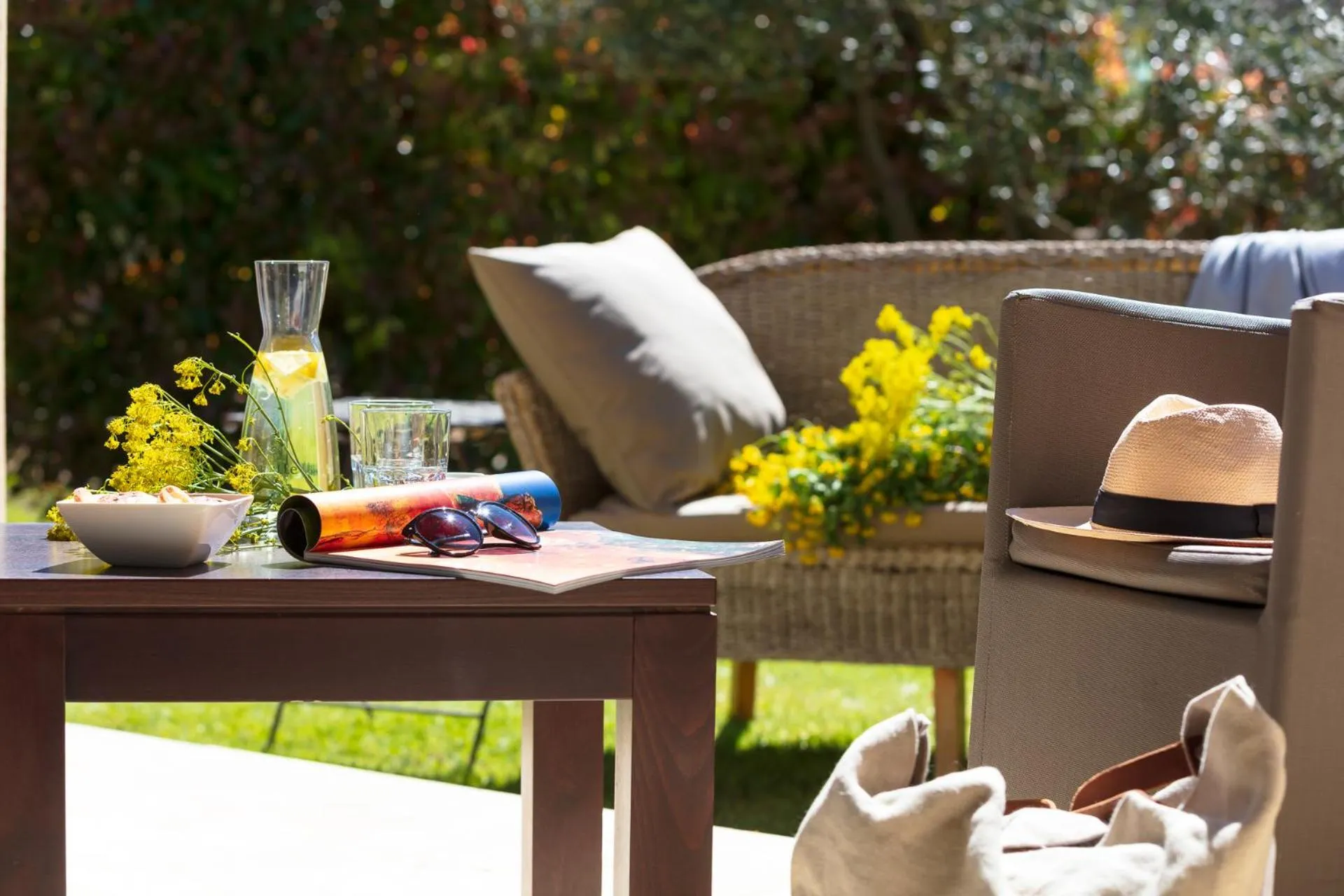 Balcony/Terrace in Hôtel Carcarille Restaurant Le C