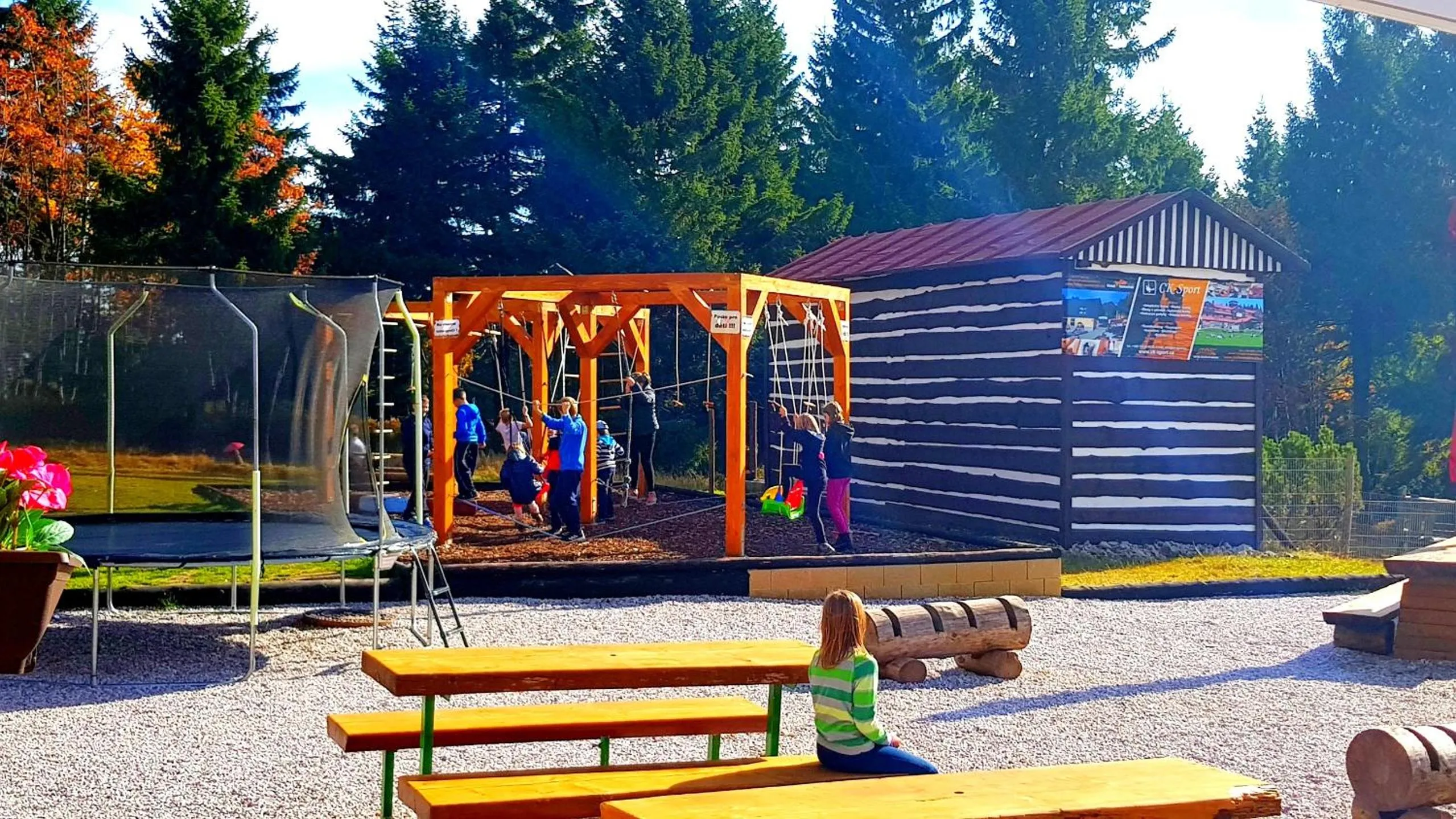 Children play ground in Horský hotel Kolínská bouda