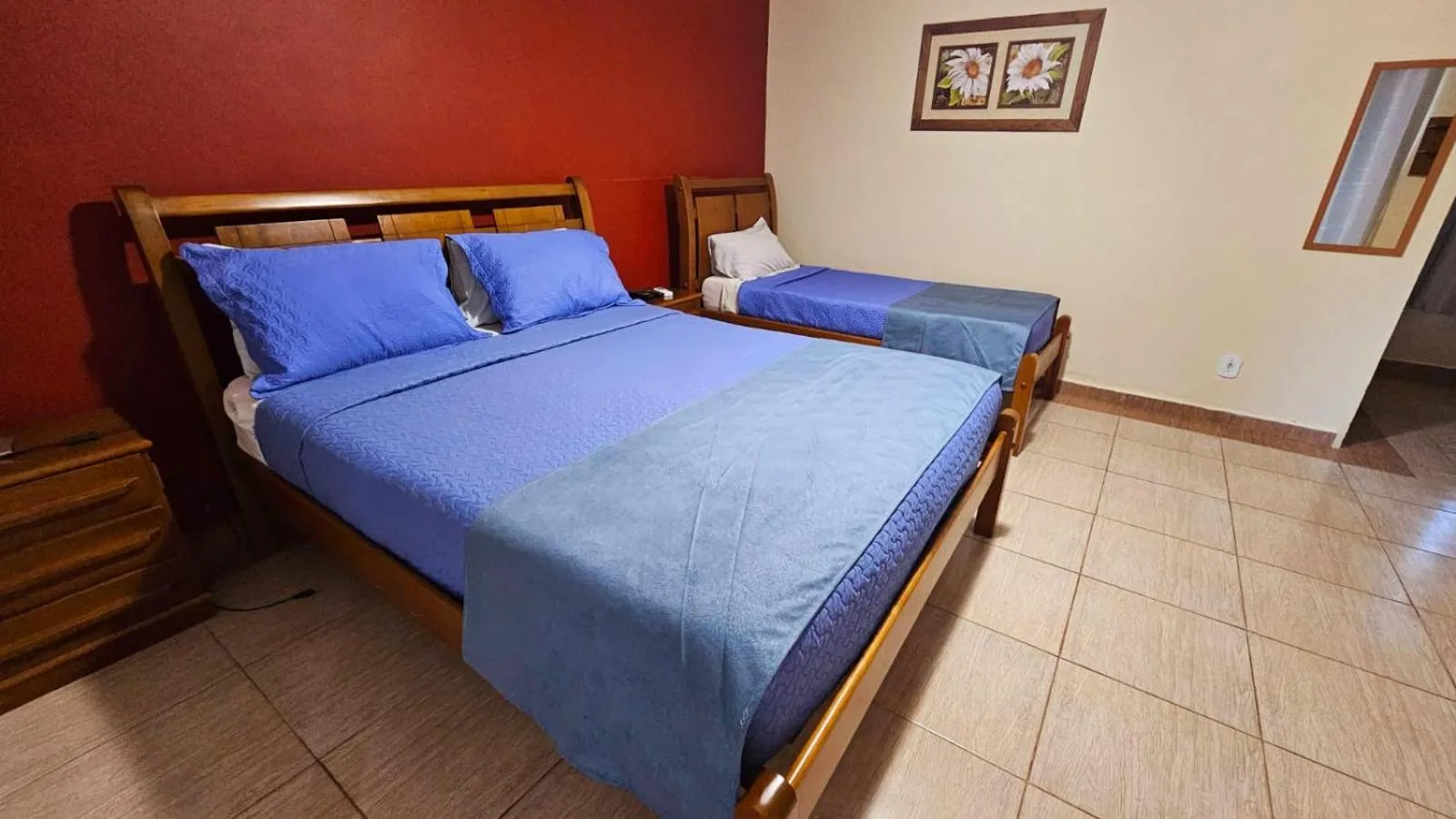 Bed in Hotel Pousada Bambuzal