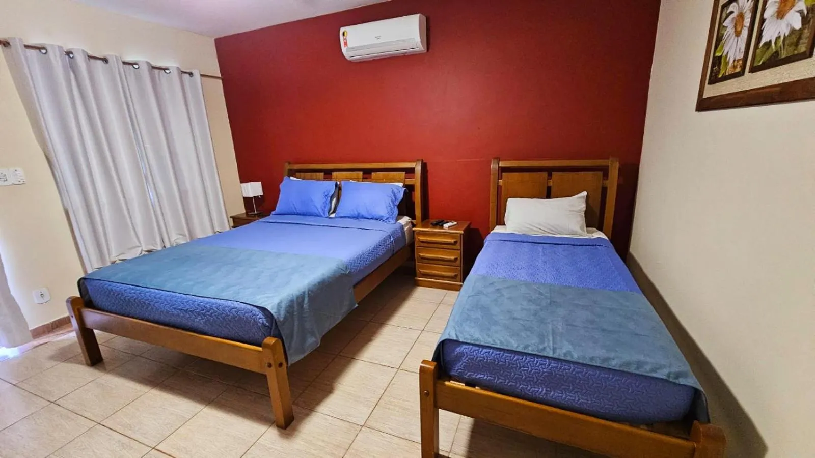 Bed in Hotel Pousada Bambuzal