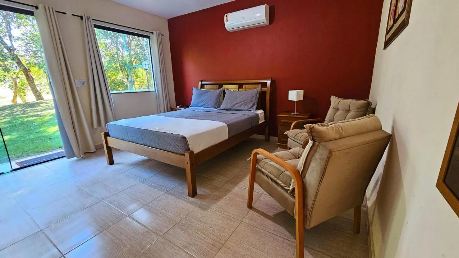 Bed in Hotel Pousada Bambuzal