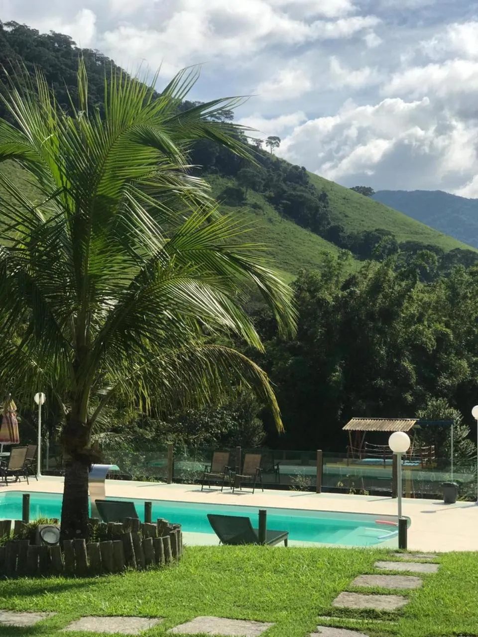 Pool view in Hotel Pousada Bambuzal