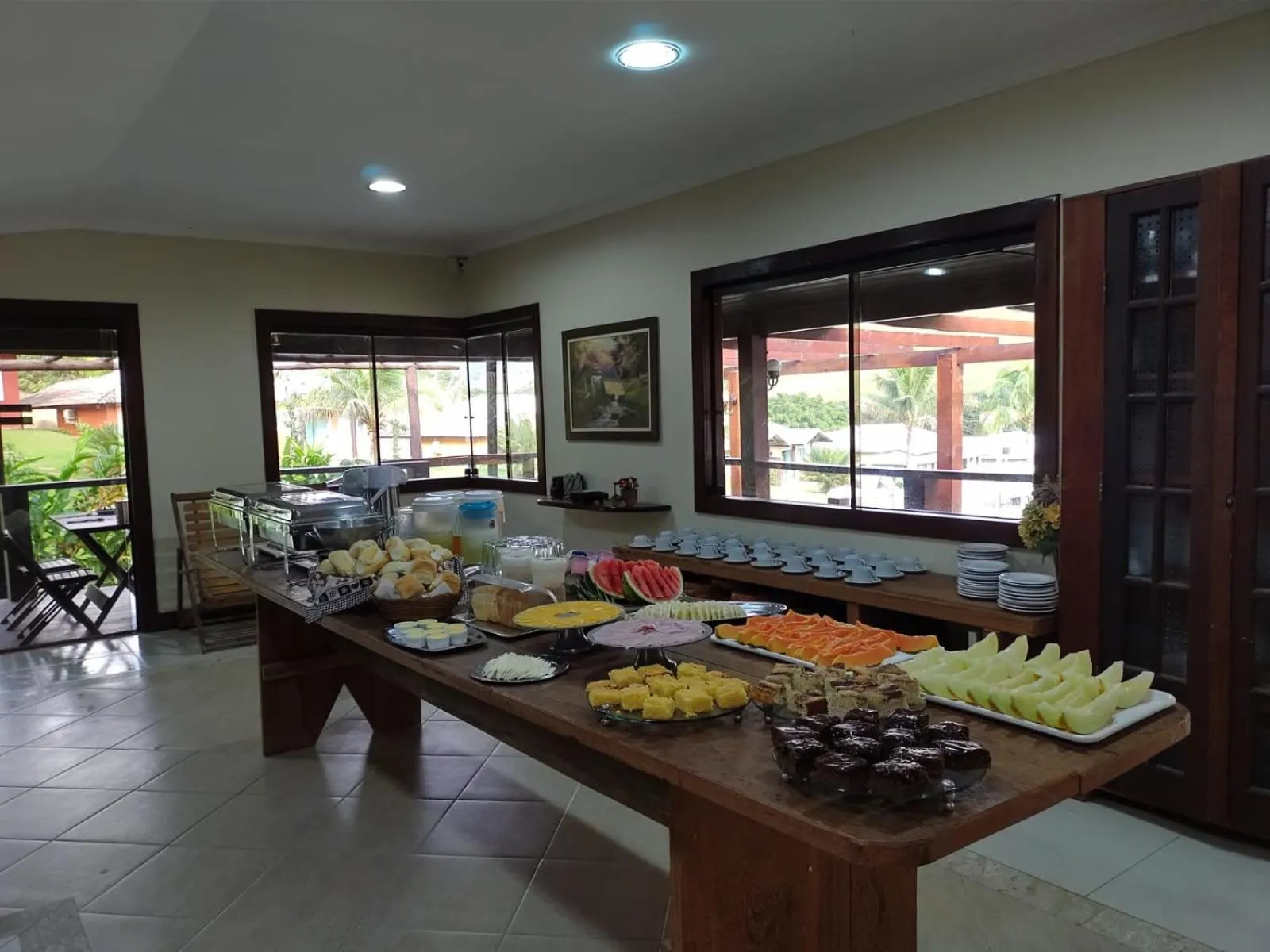 Breakfast in Hotel Pousada Bambuzal