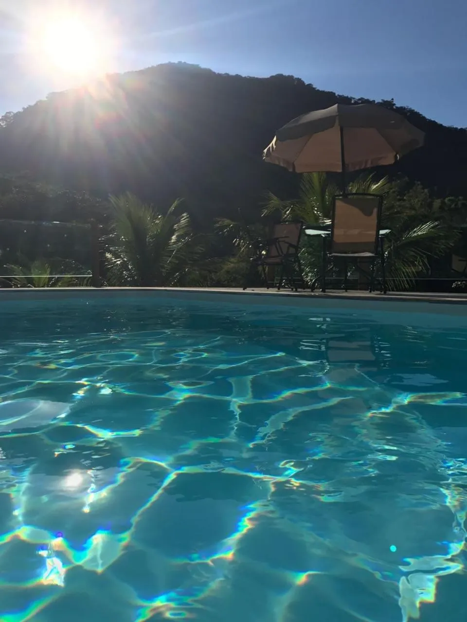 Swimming pool in Hotel Pousada Bambuzal