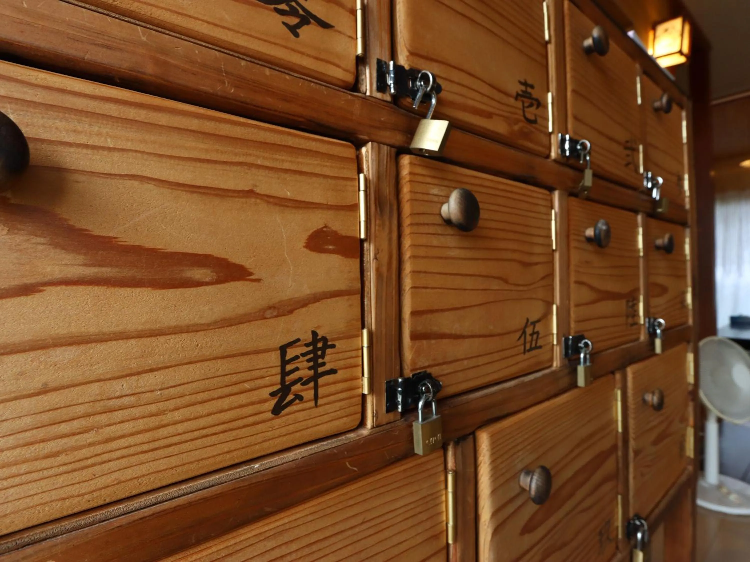 locker in Guesthouse Asibina