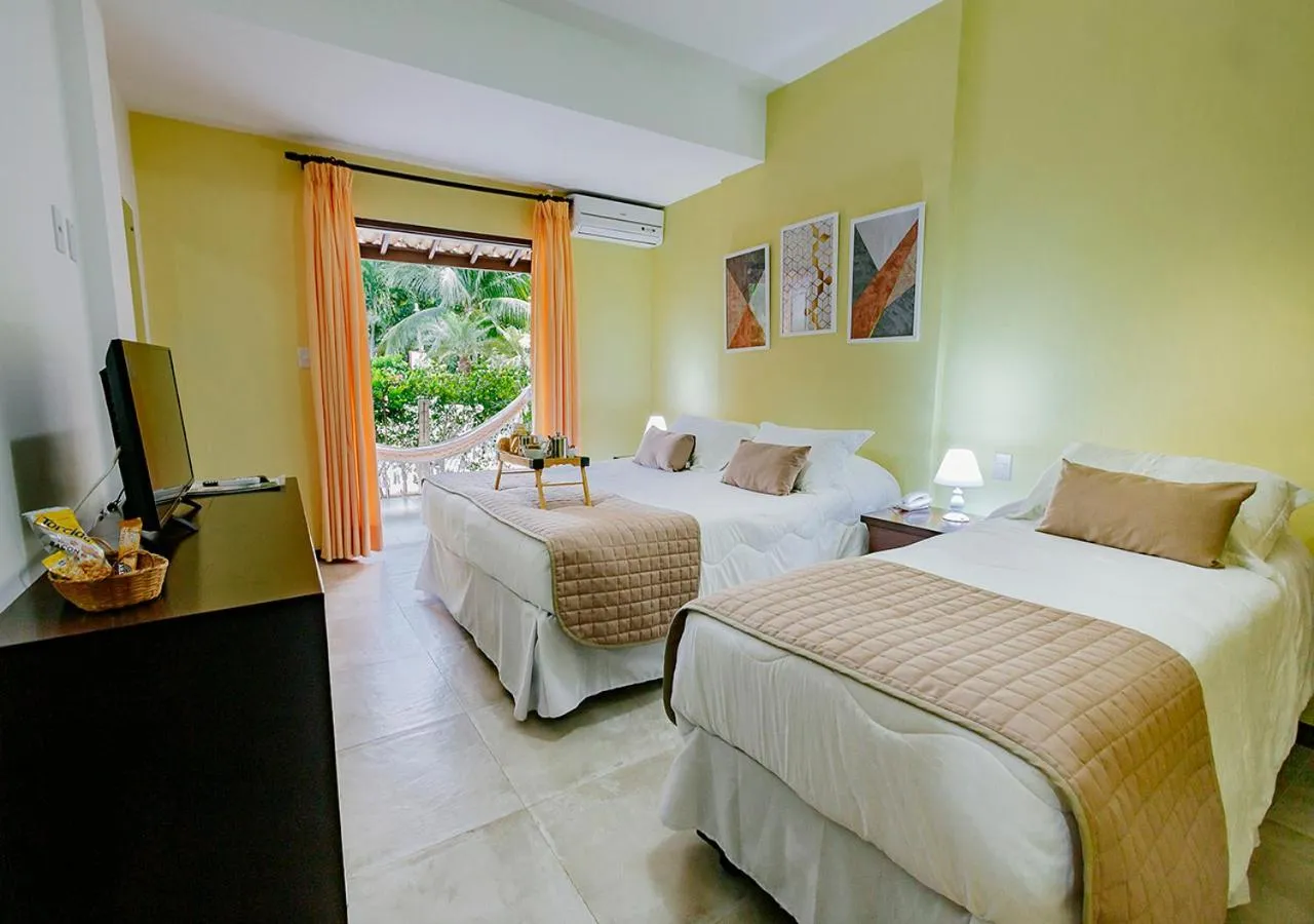 View (from property/room), Bed in Hotel Eco Atlântico