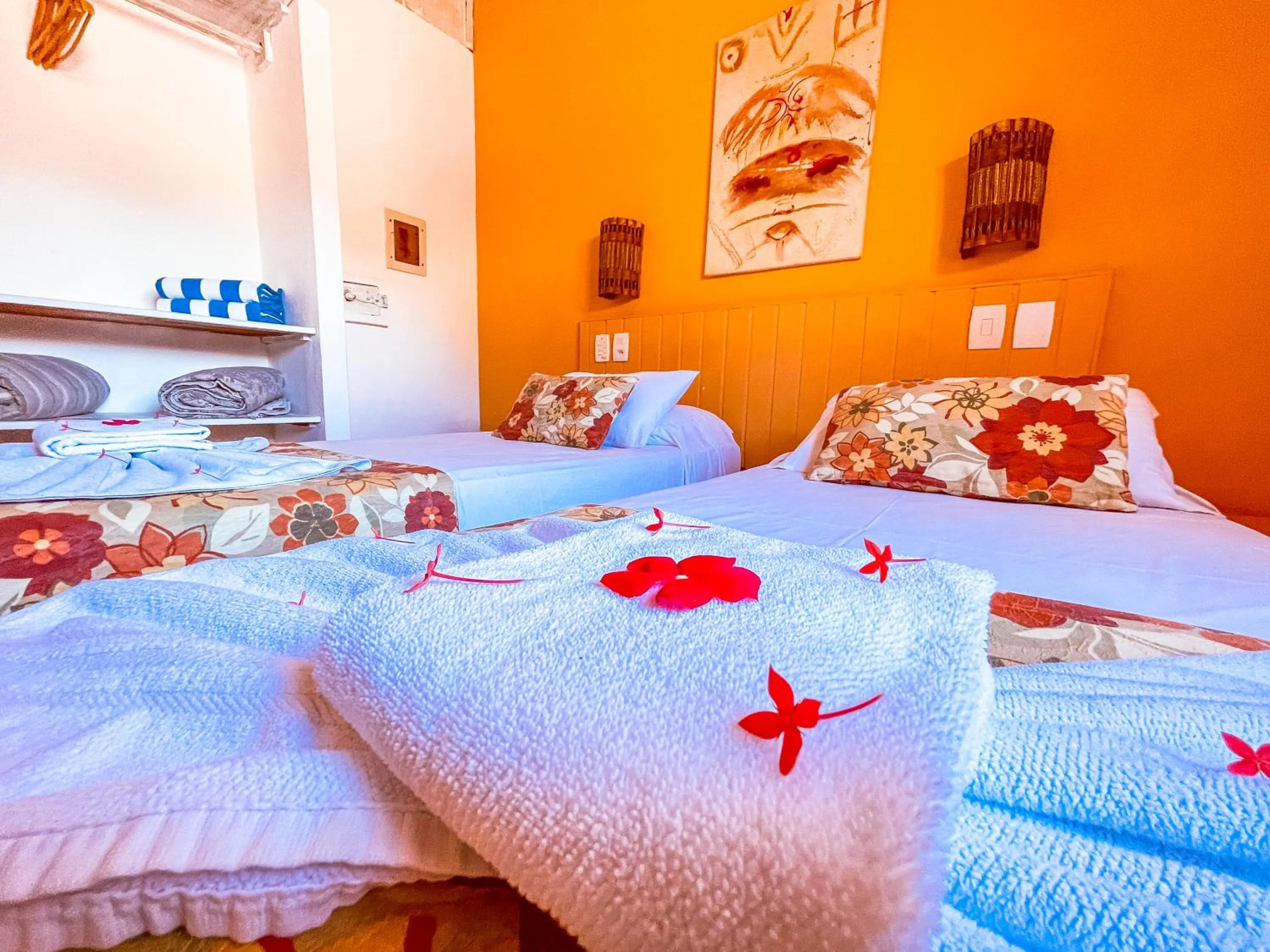 Decorative detail, Bed in Pousada Tatuapara