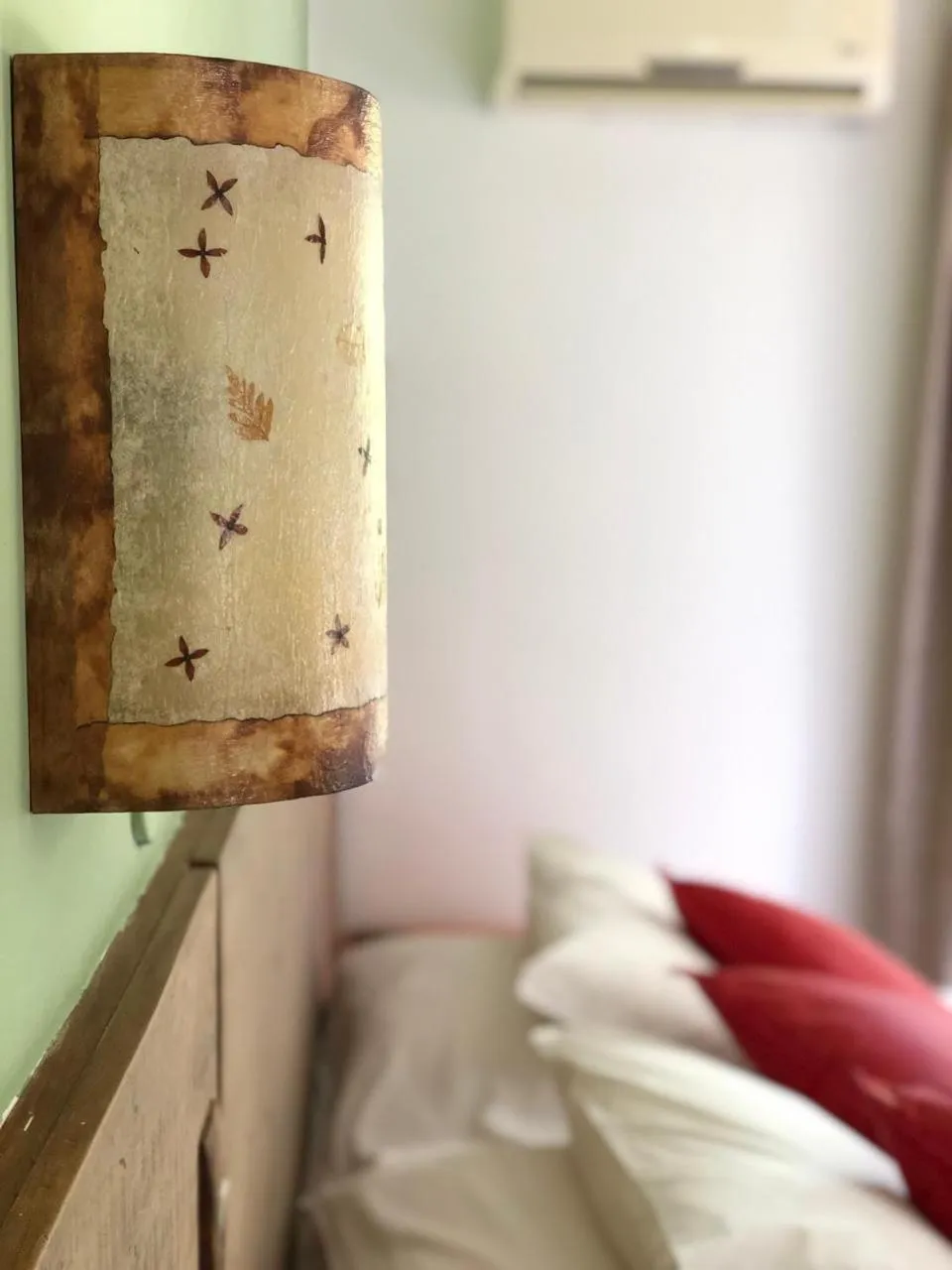 Decorative detail, Bed in Pousada Tatuapara