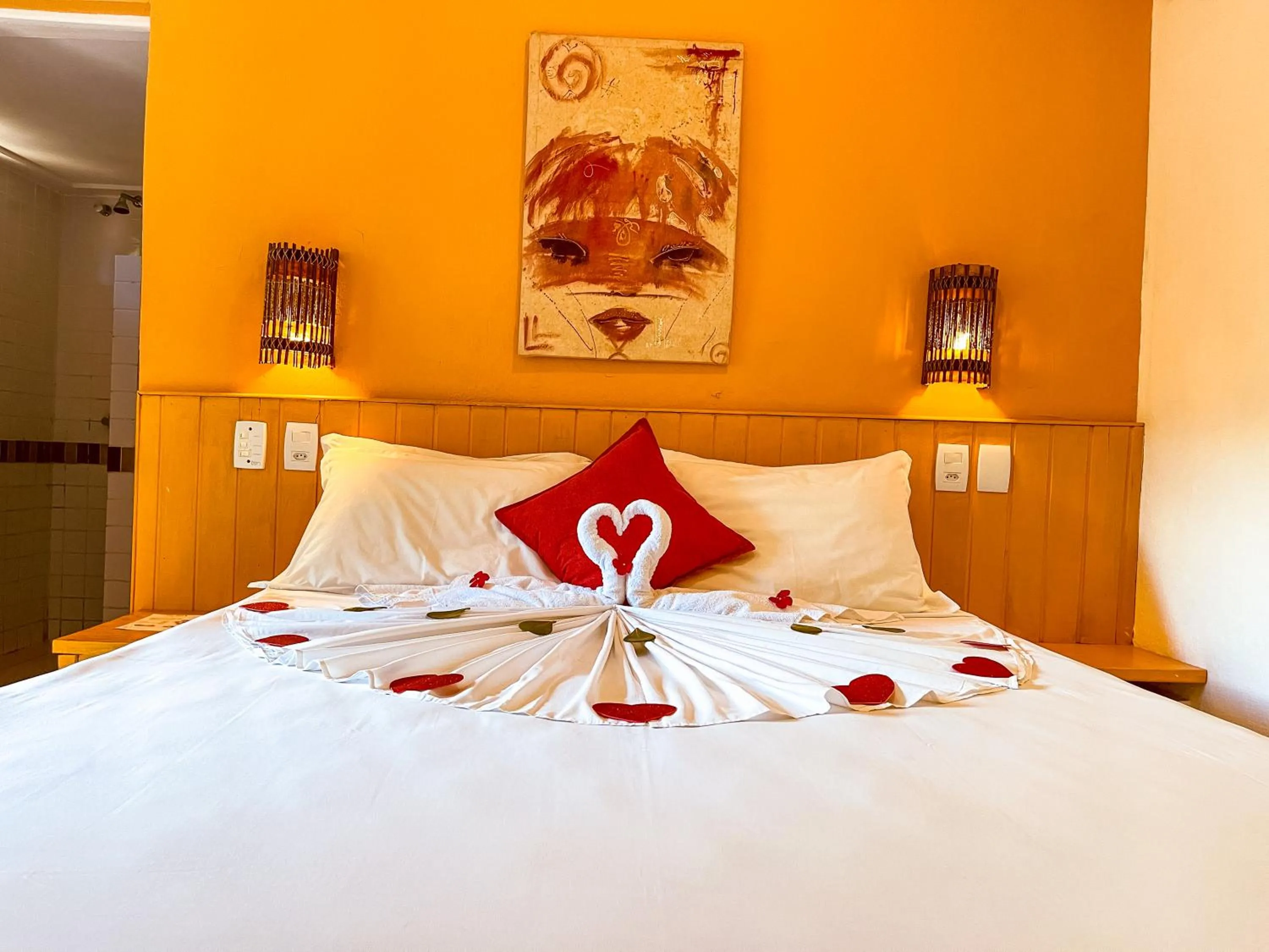 Bed in Pousada Tatuapara