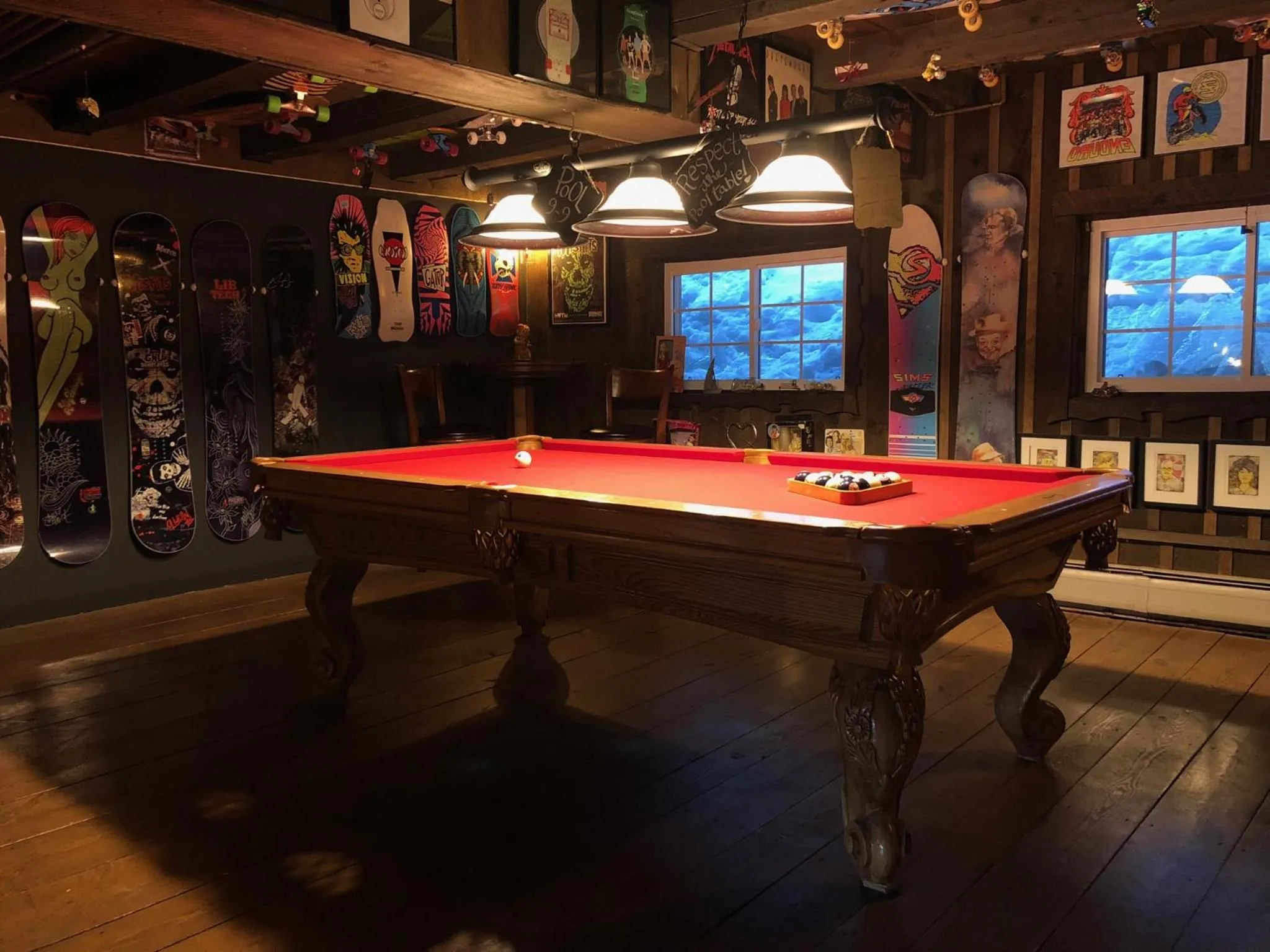 Billiard in Grunberg Haus Inn & Cabins