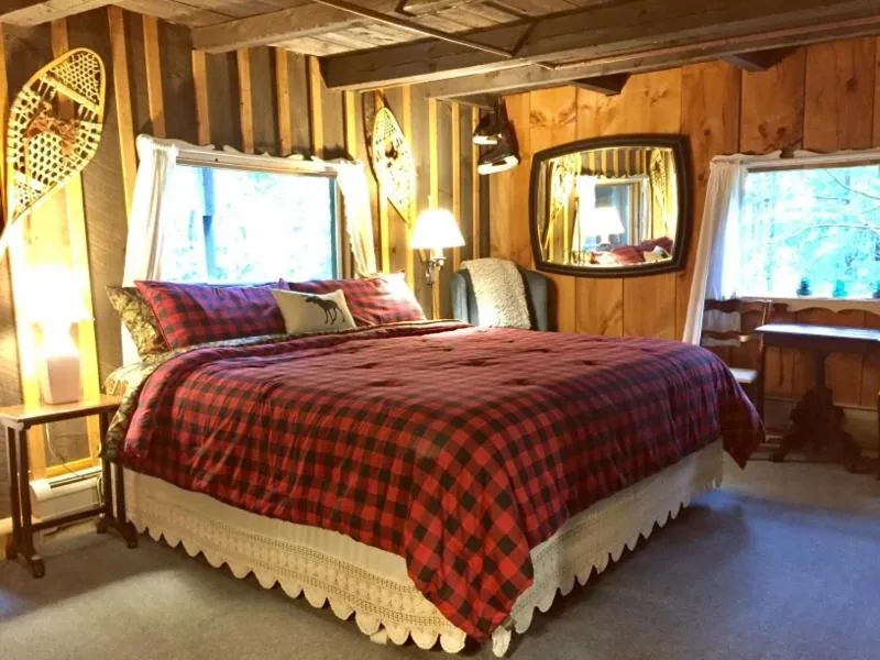 Bed in Grunberg Haus Inn & Cabins