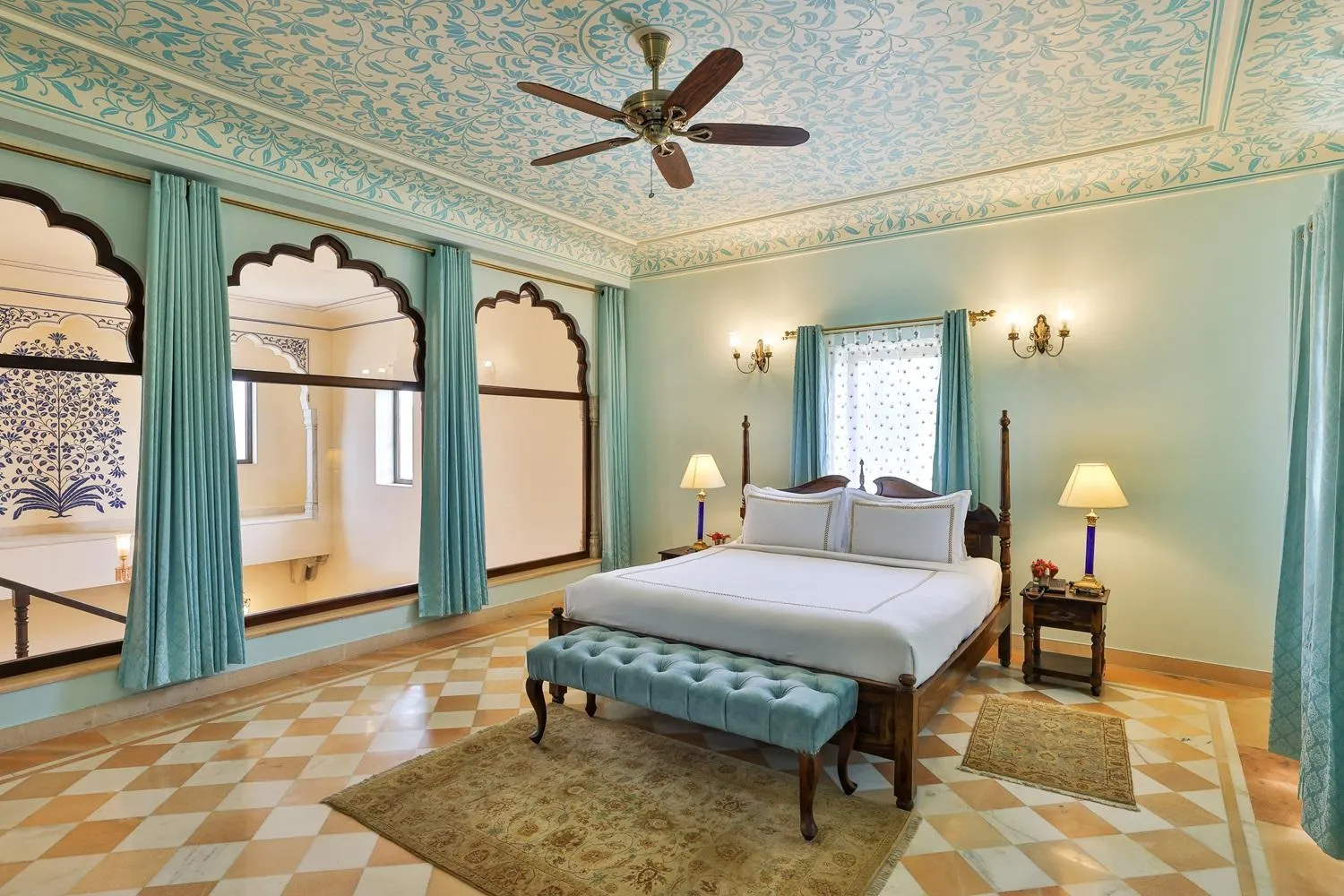 Bedroom, Bed in Royal Heritage Haveli - By Leisure Hotels