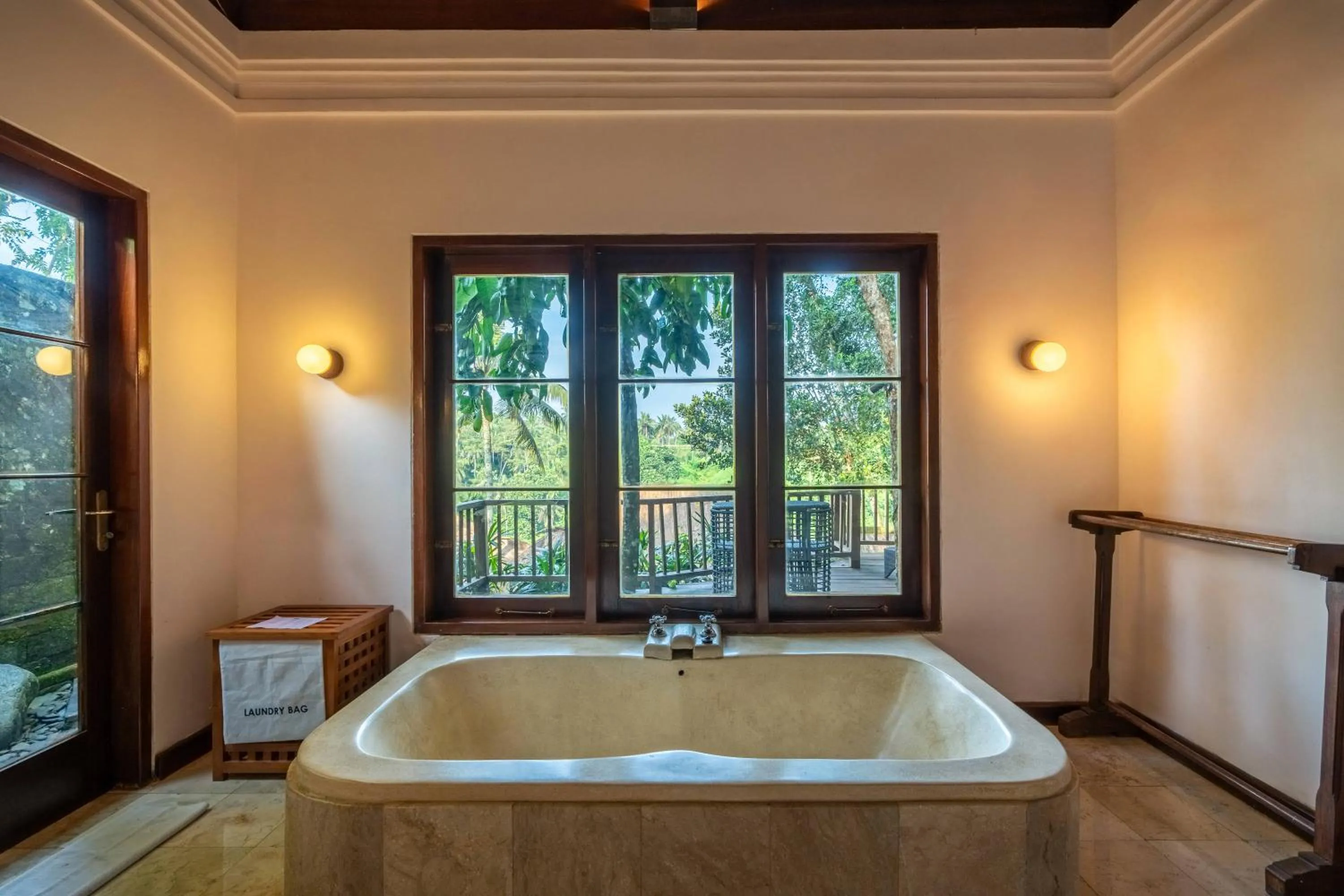 Bath in Natura Villa Ubud Bali