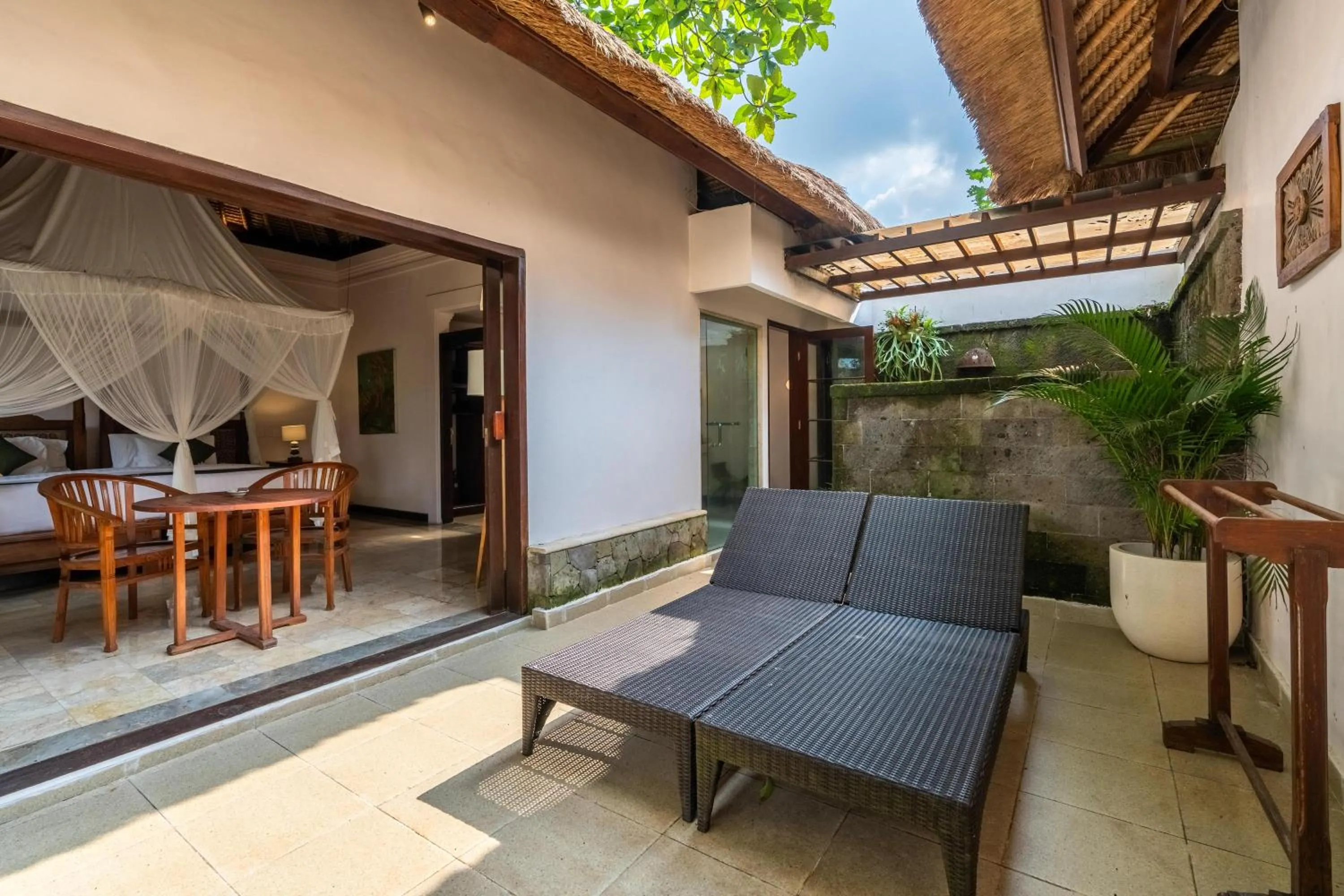 Seating area in Natura Villa Ubud Bali