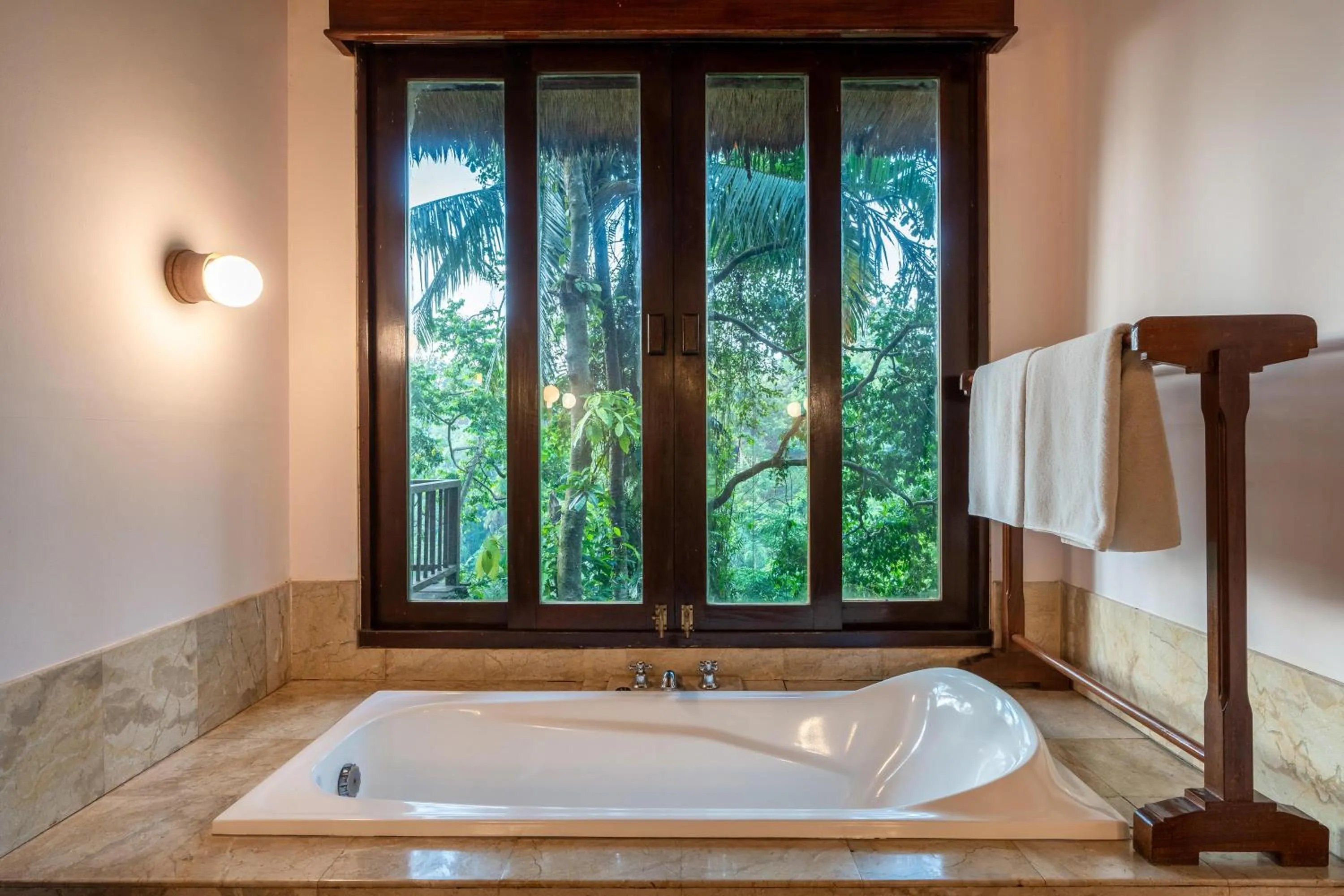 Bath in Natura Villa Ubud Bali