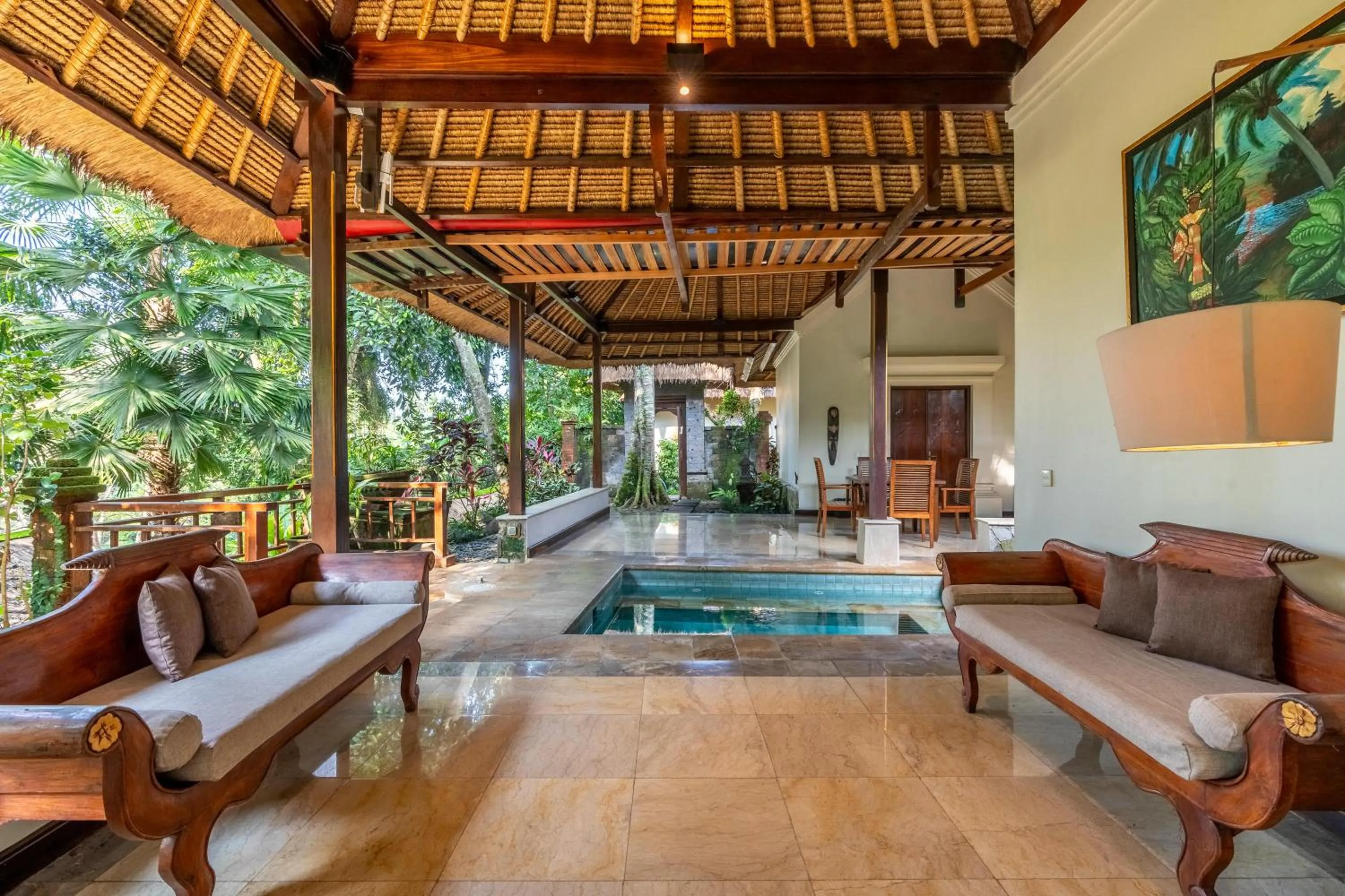 Swimming pool in Natura Villa Ubud Bali