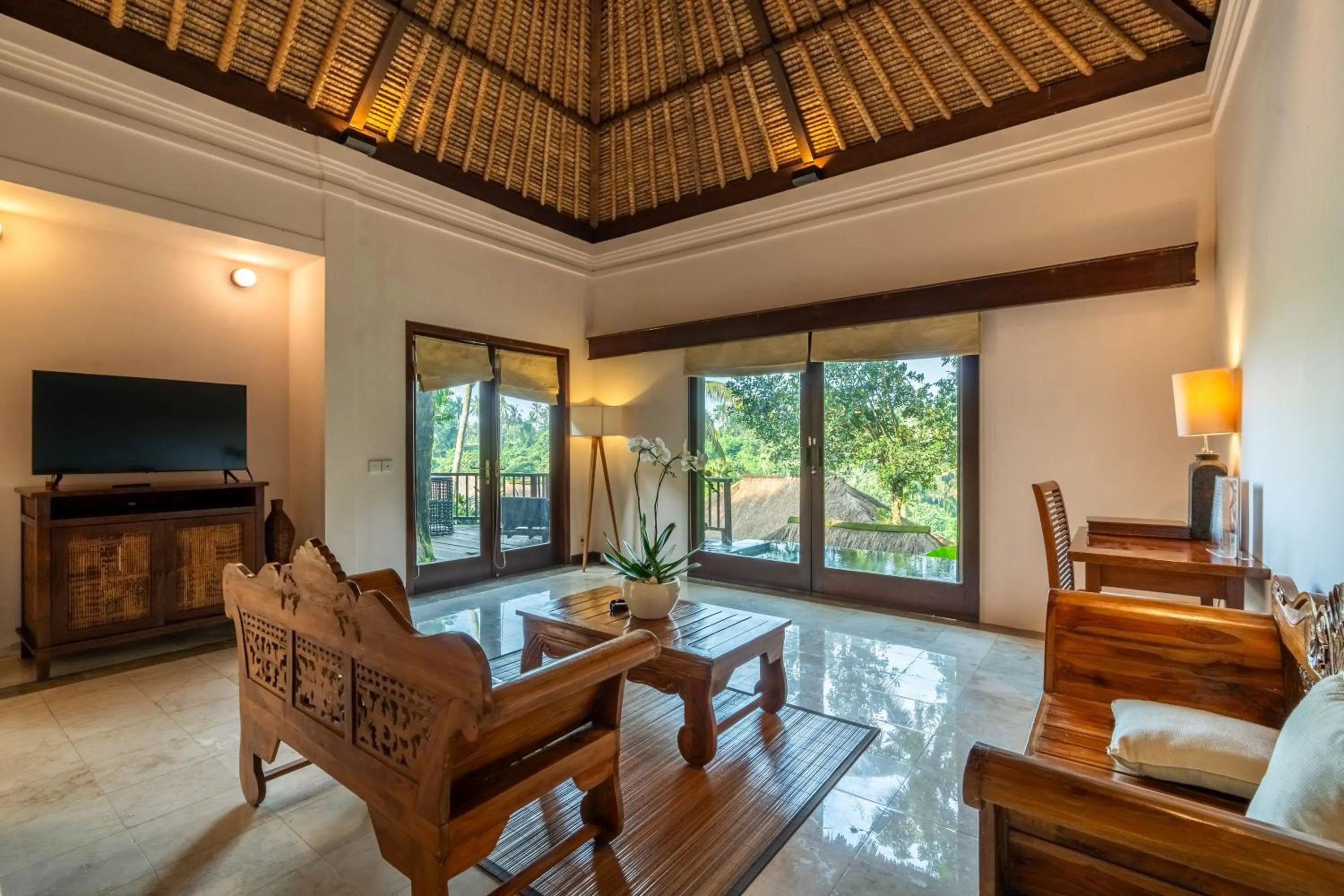 Living room in Natura Villa Ubud Bali