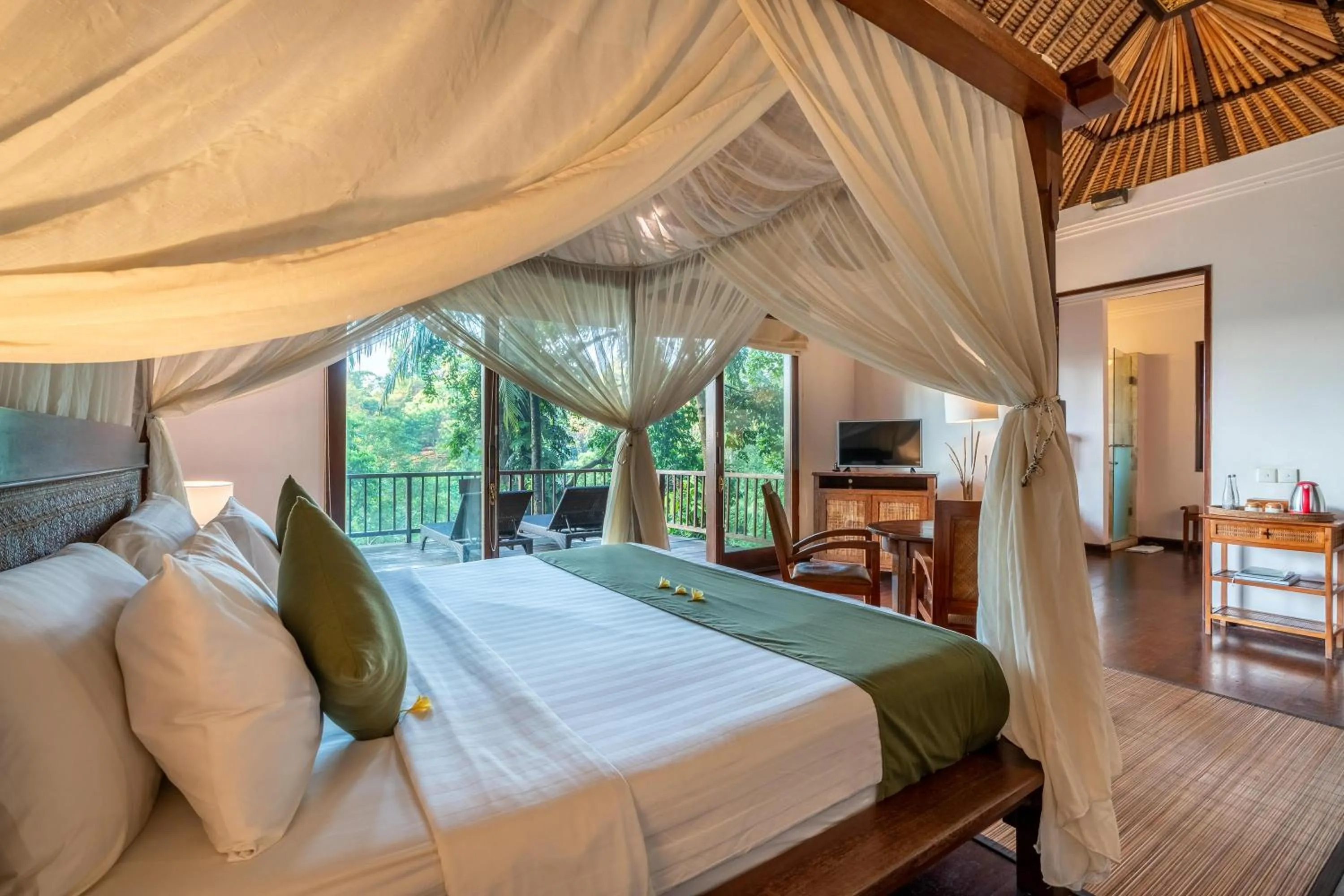 Bedroom, Bed in Natura Villa Ubud Bali