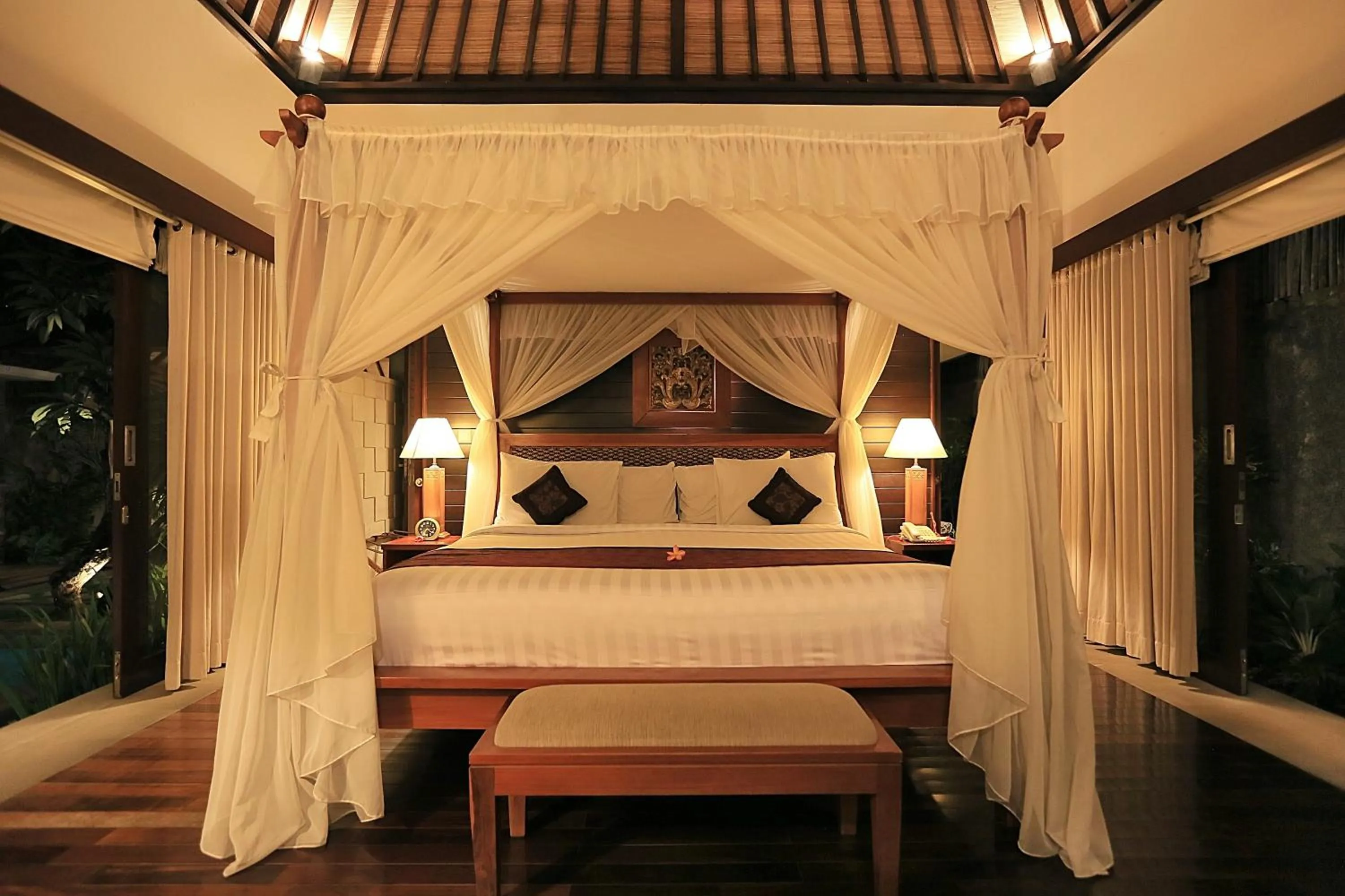 Bed in The Sanyas Suite Bali