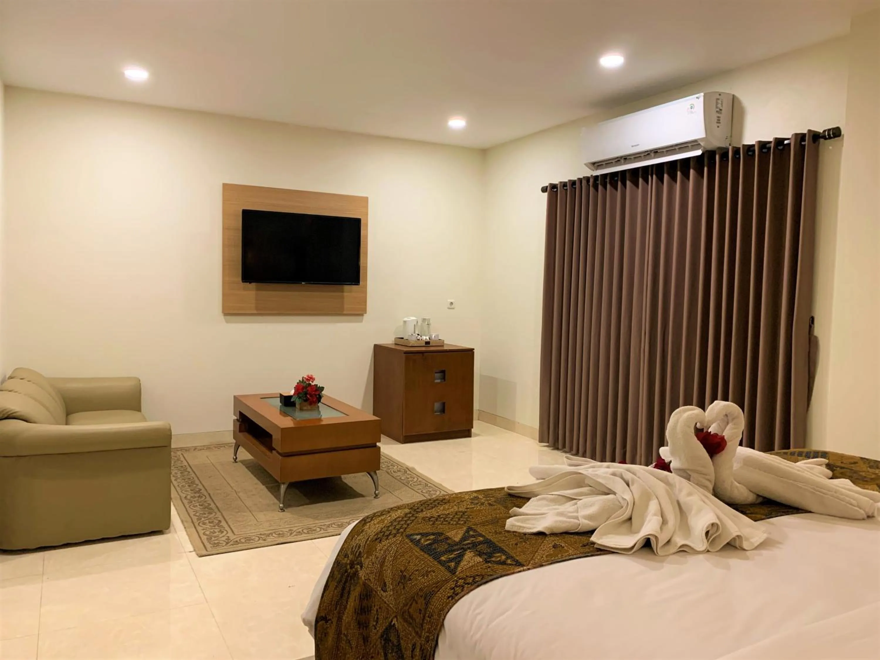 Seating area in Hotel Baron Indah