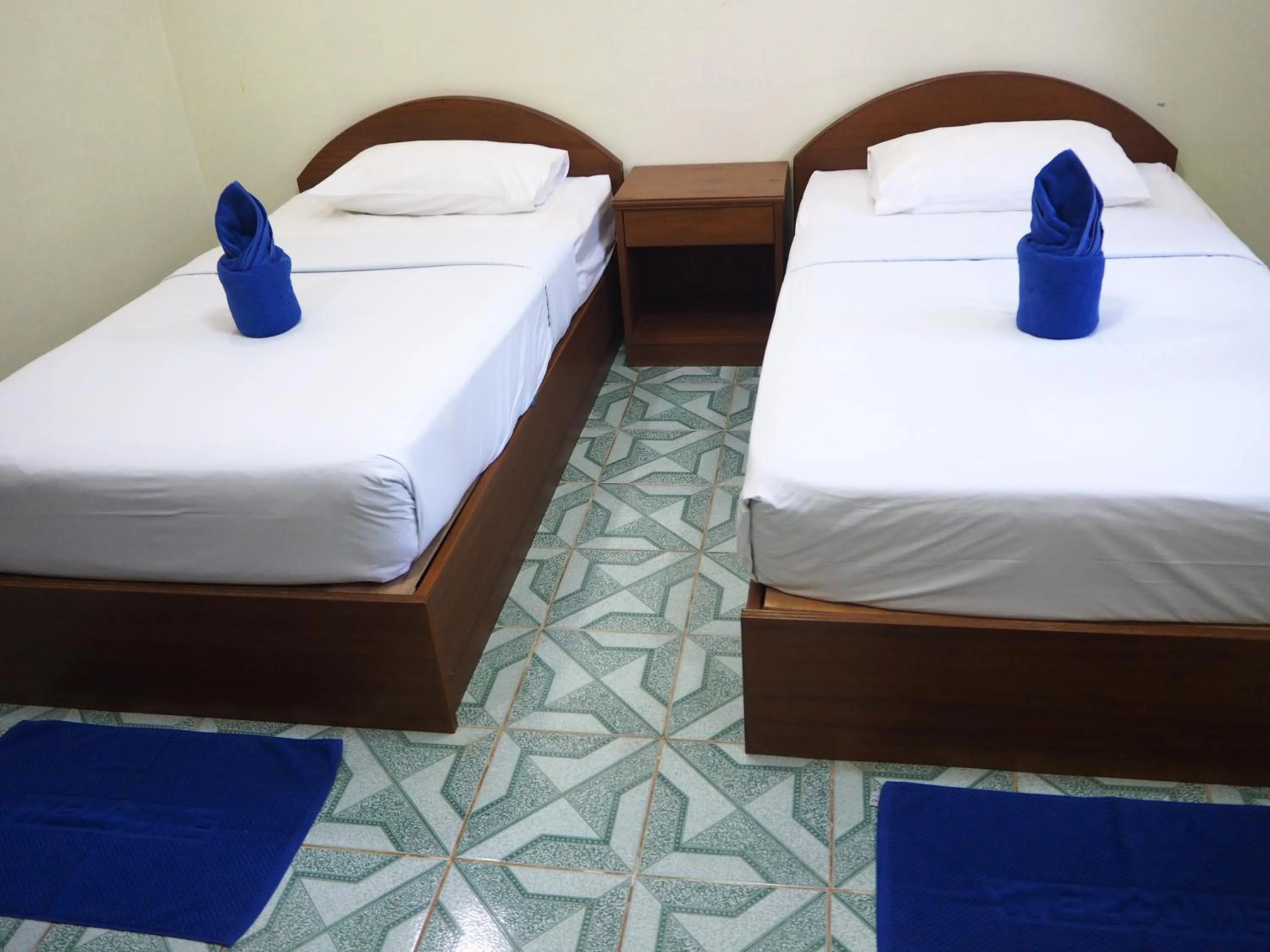 Bed in Ocean View Resort