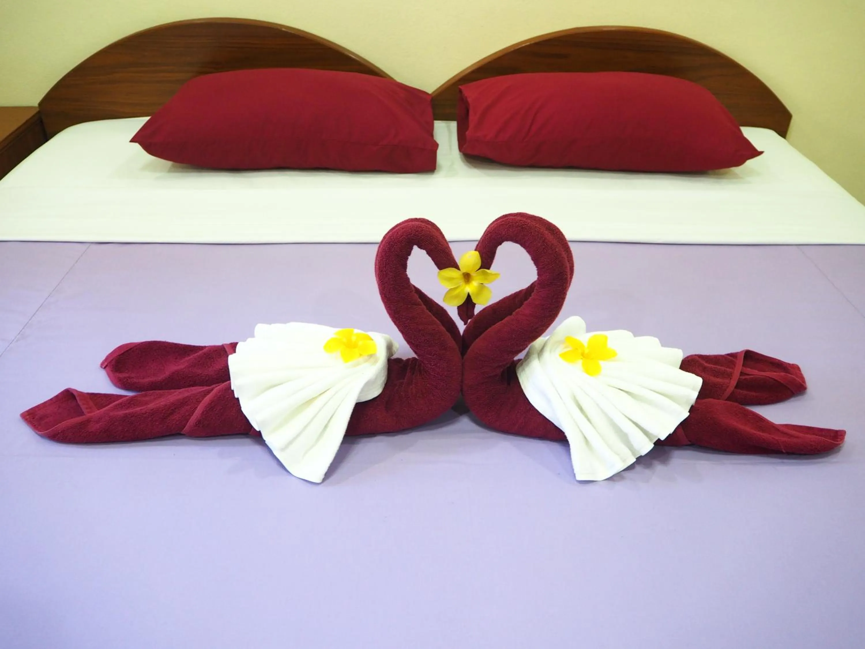 Bed in Ocean View Resort