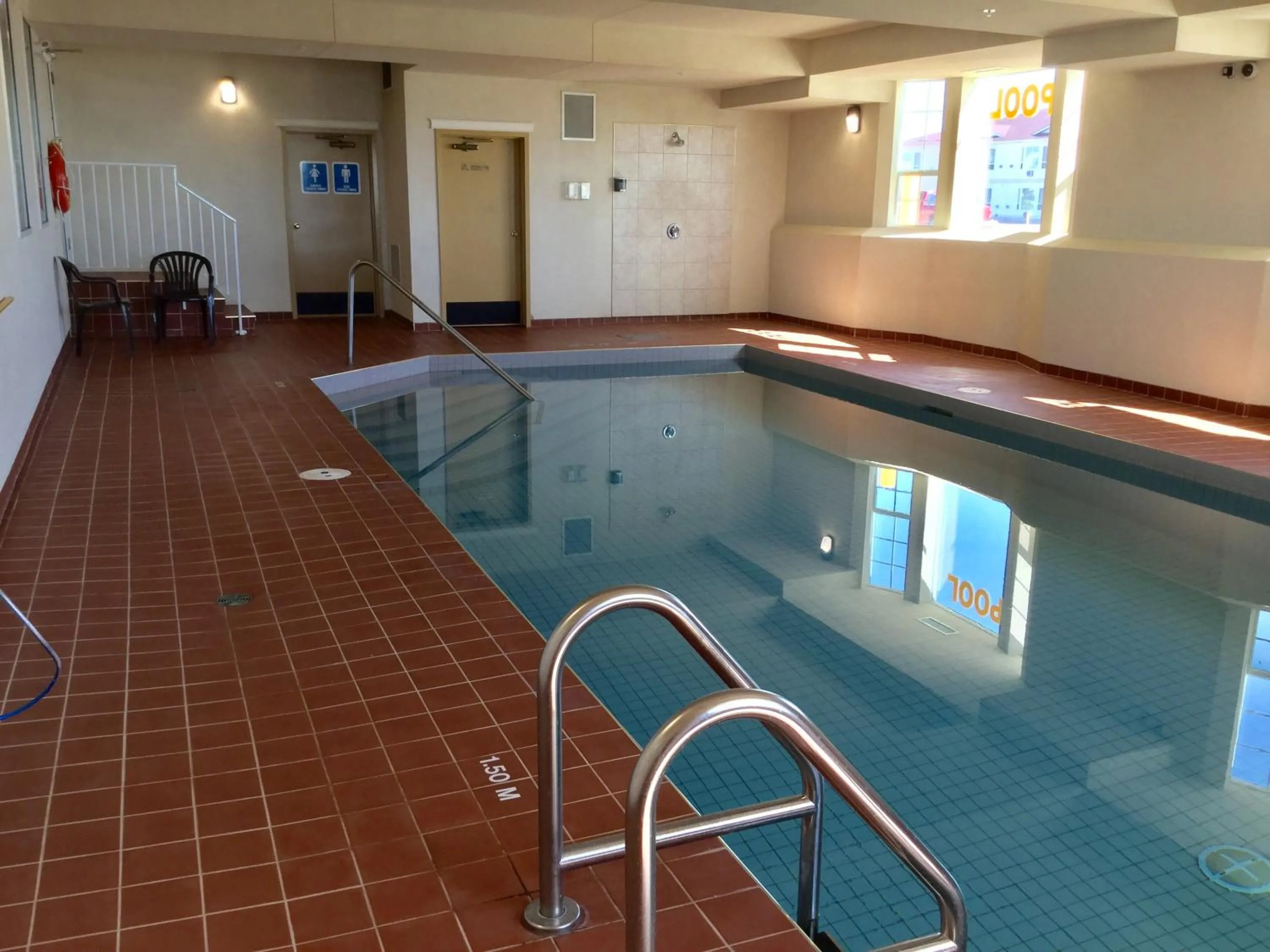Swimming pool in Western Budget Motel #2 Grande Prairie