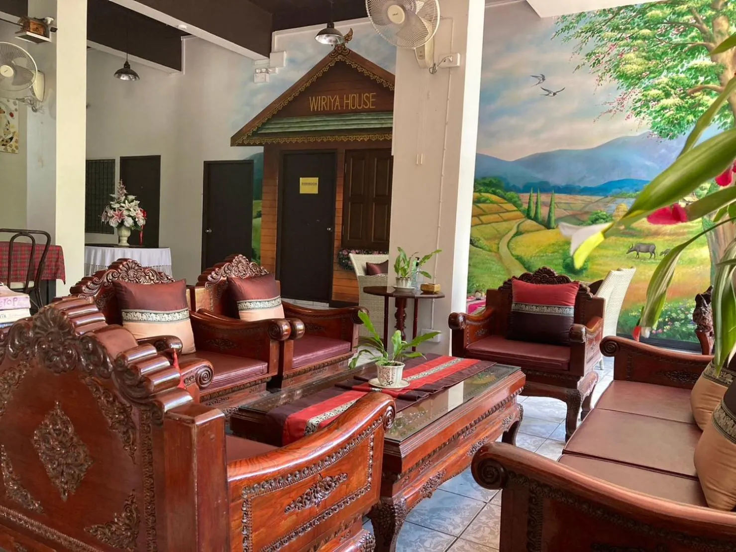 Living room in Wiriya House