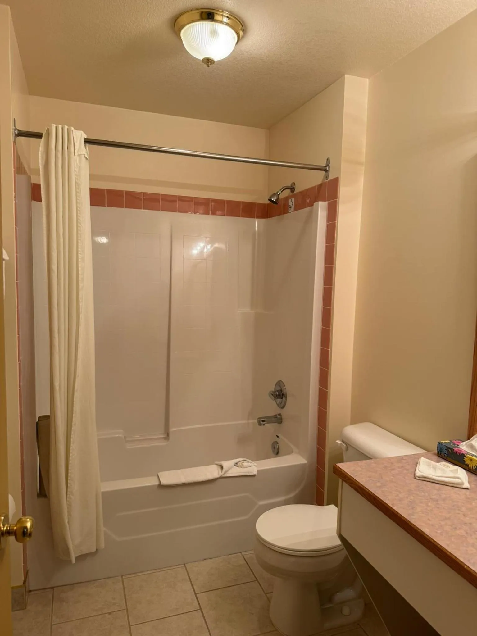 Shower in Western Budget Motel #3 Whitecourt