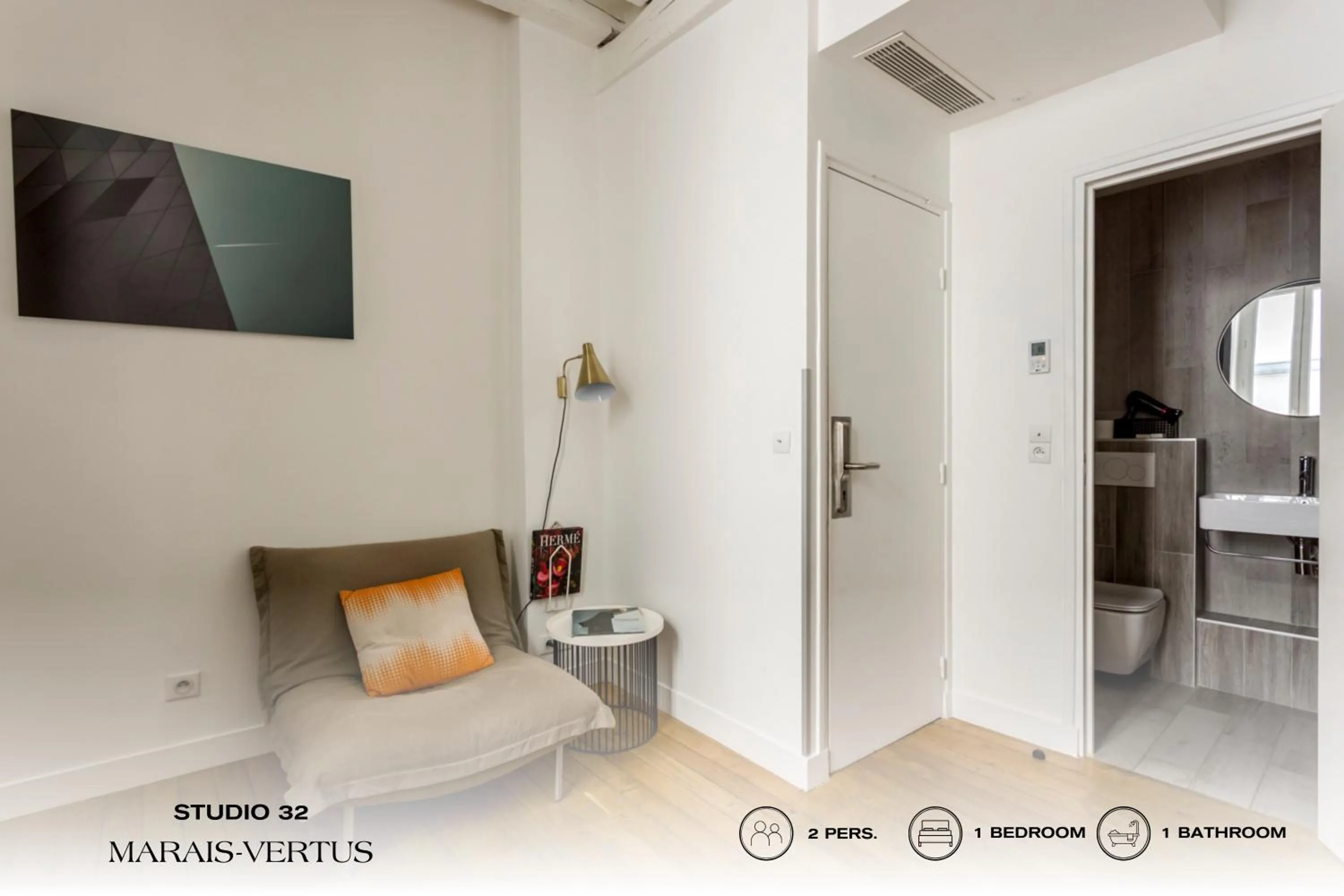 Seating area in Beauquartier - Marais Vertus