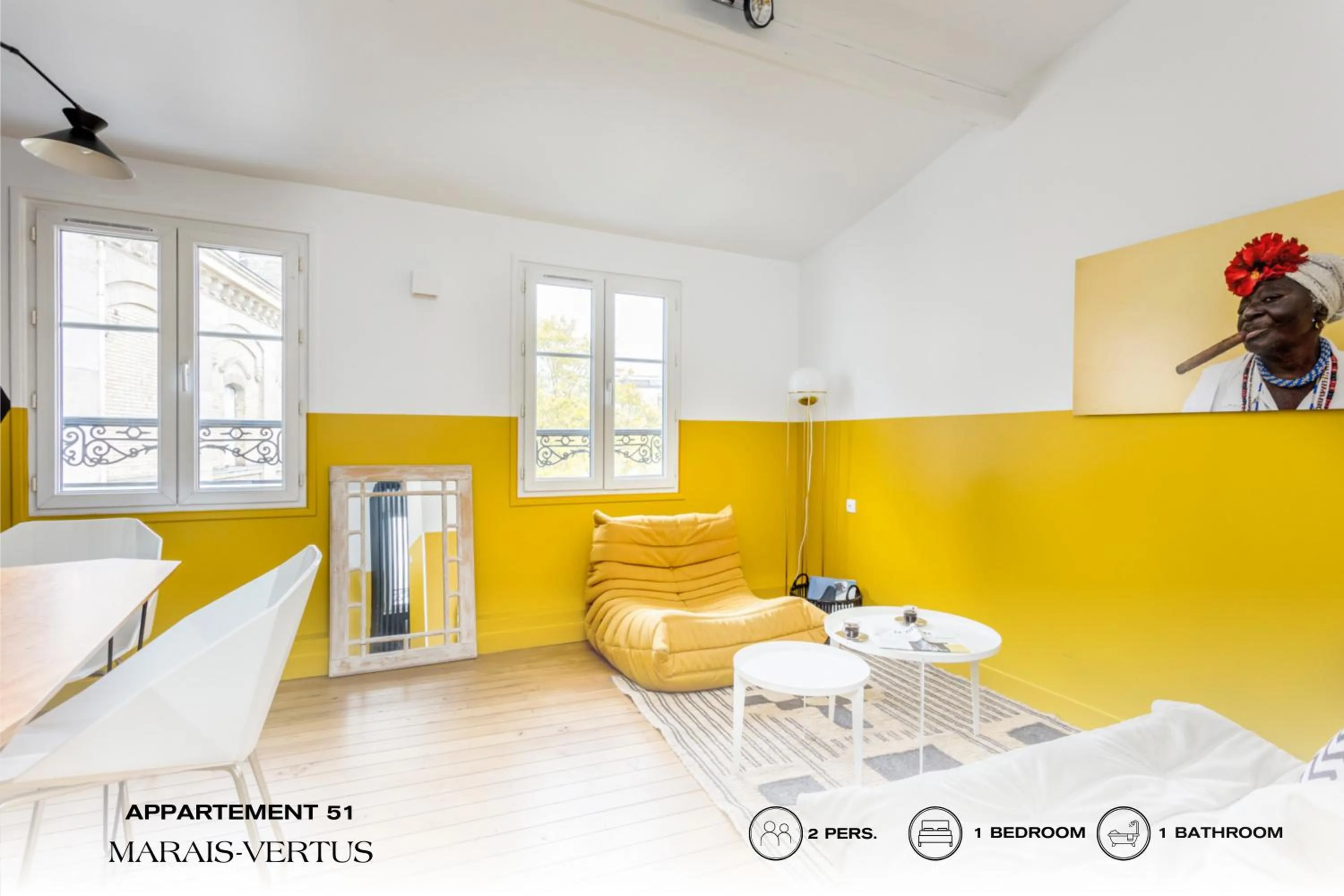 Dining area in Beauquartier - Marais Vertus