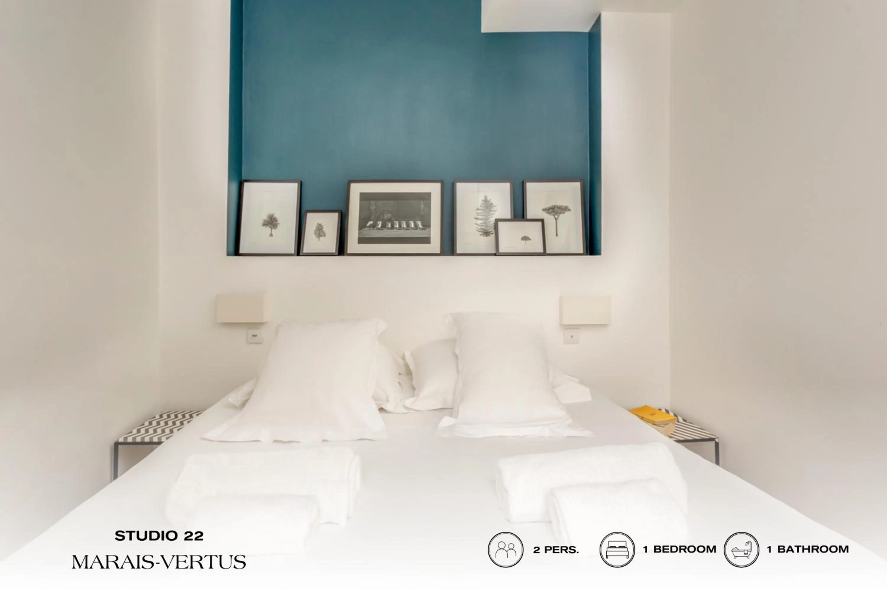 Bedroom, Bed in Beauquartier - Marais Vertus