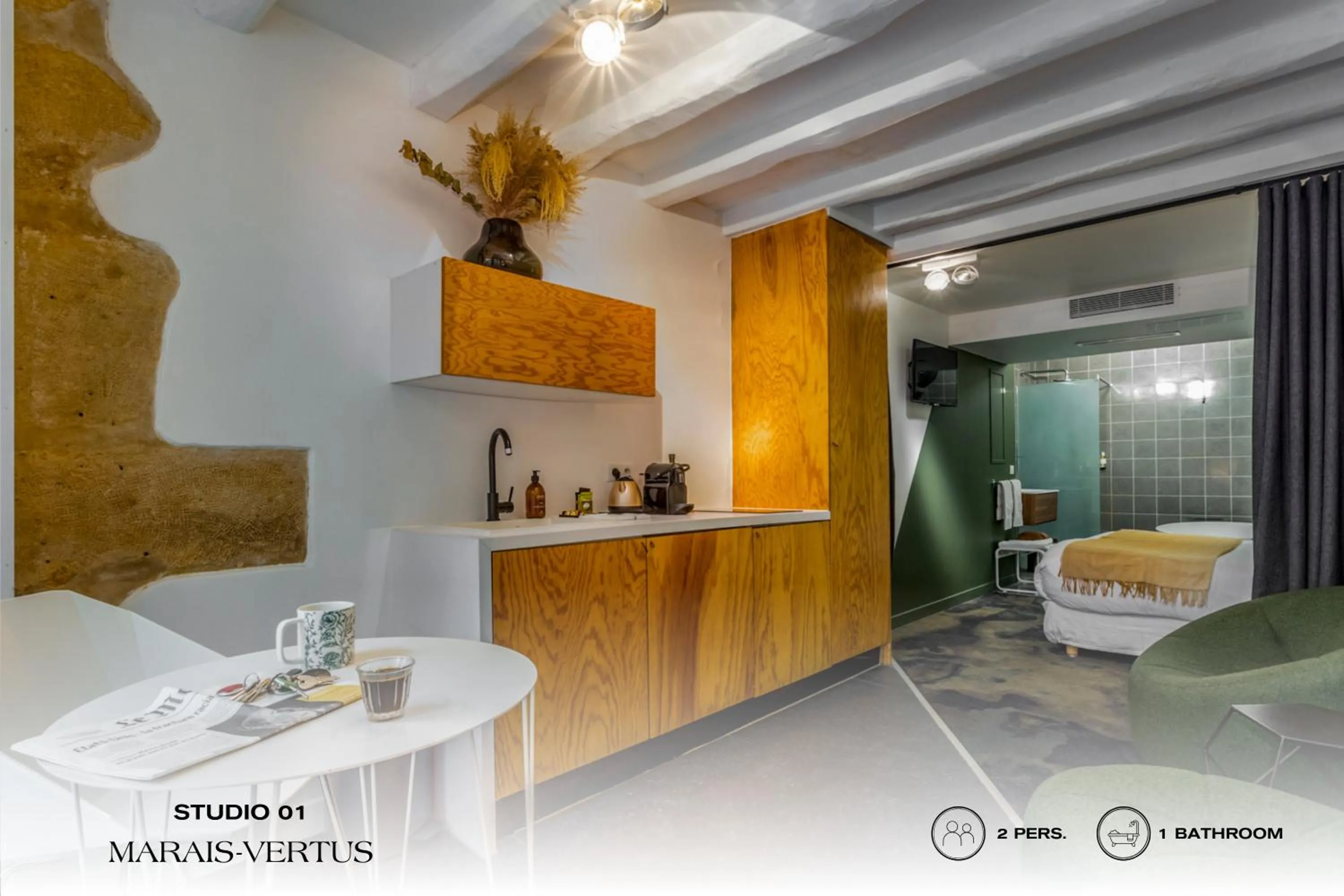 Seating area in Beauquartier - Marais Vertus