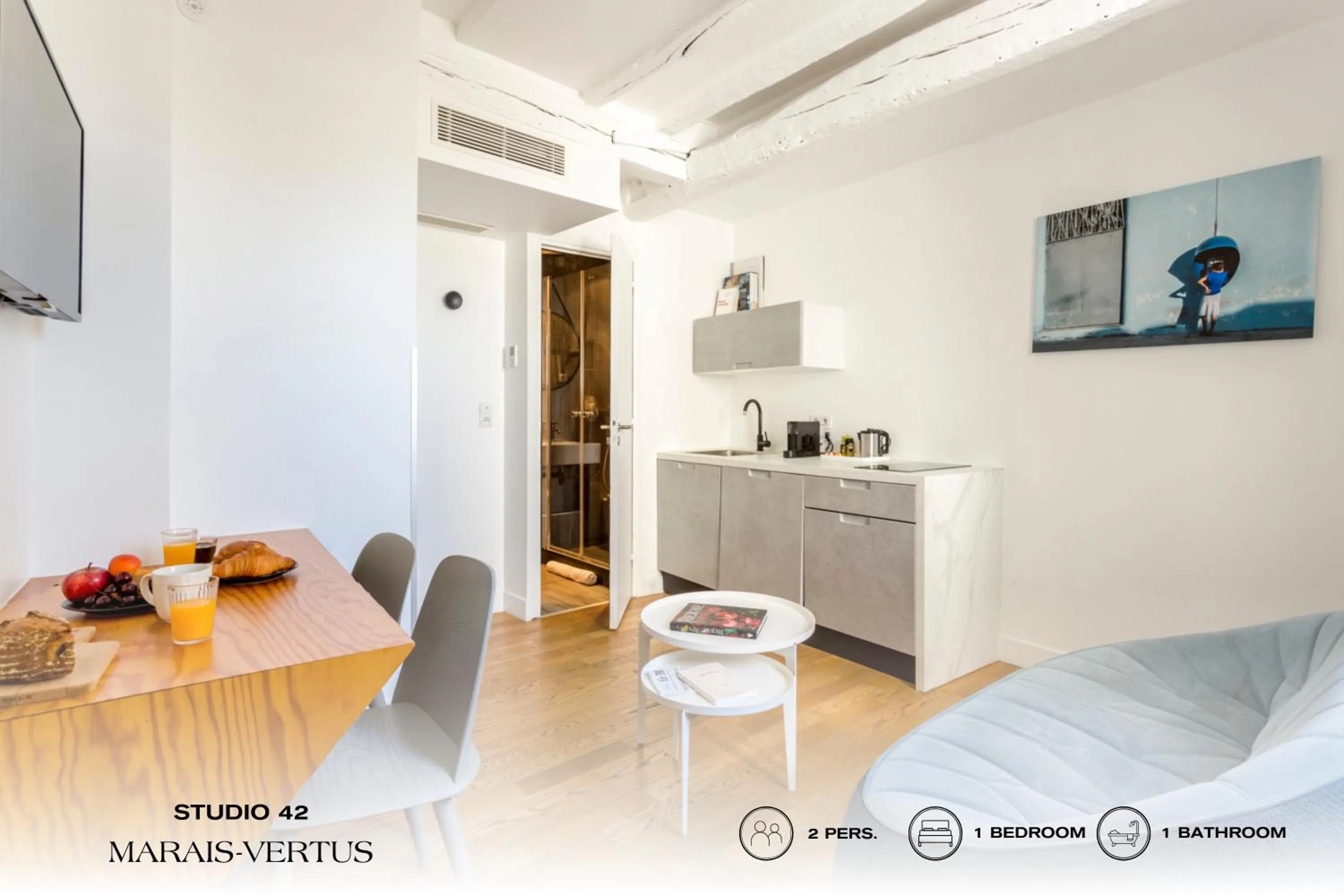 Kitchen or kitchenette in Beauquartier - Marais Vertus