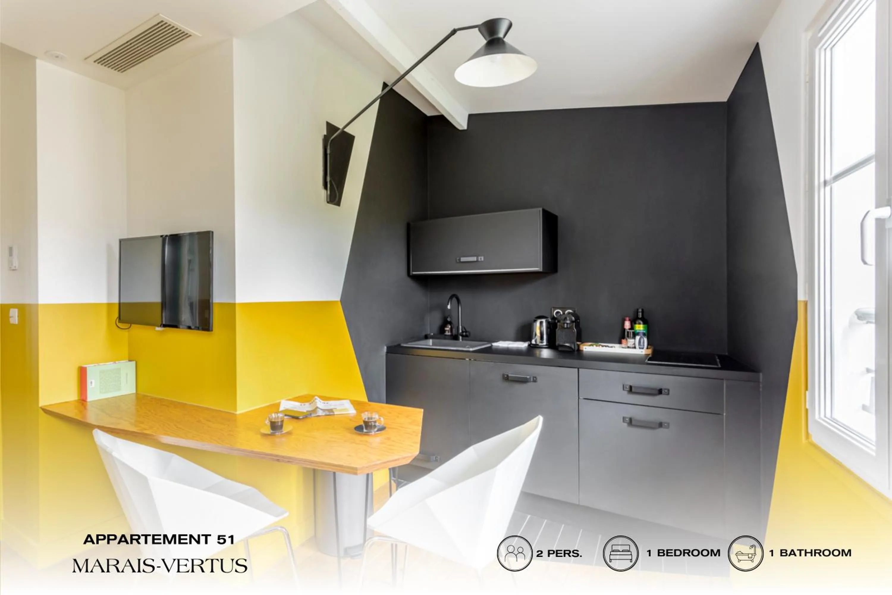 Kitchen or kitchenette in Beauquartier - Marais Vertus