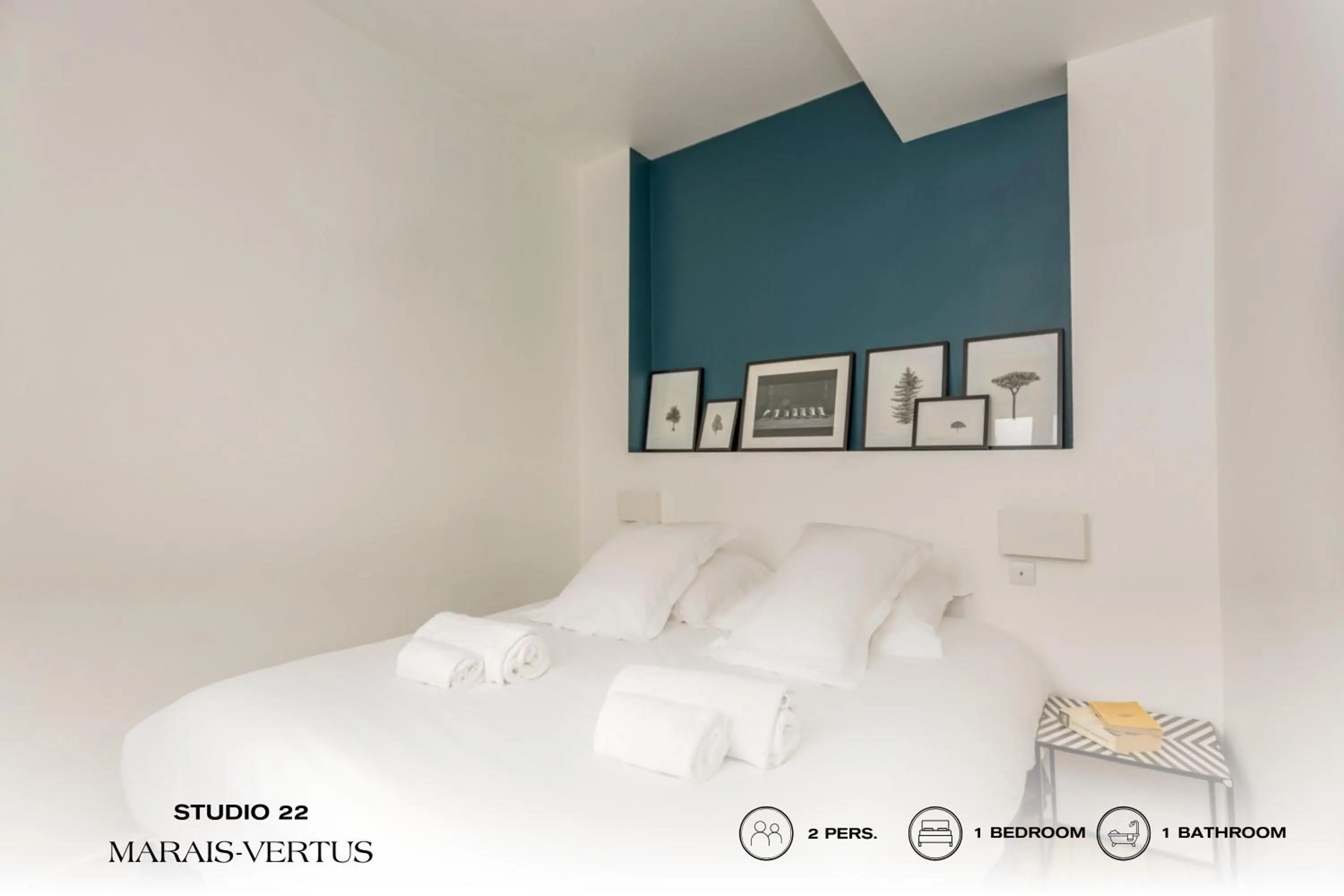 Bedroom, Bed in Beauquartier - Marais Vertus